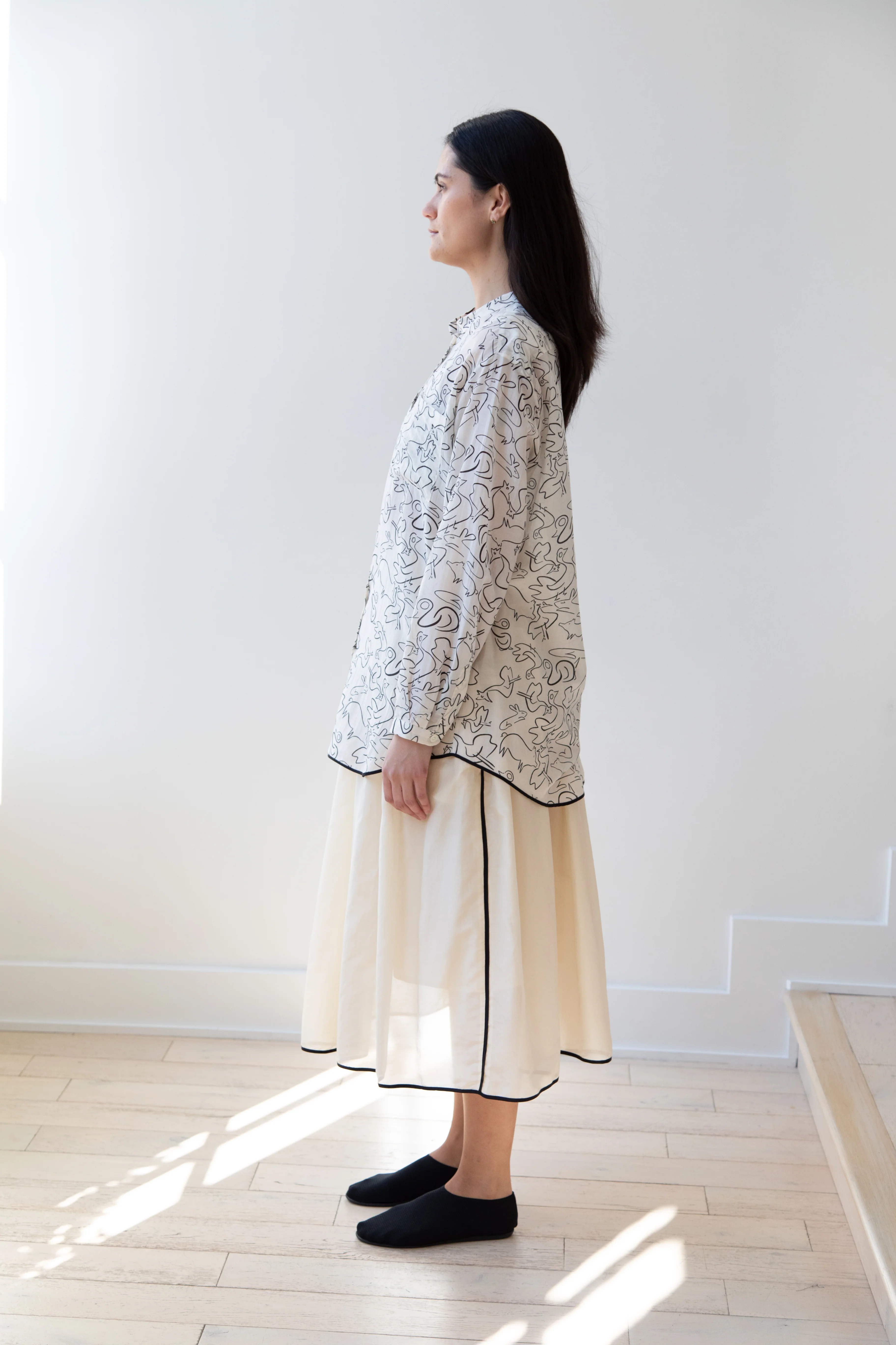 Sara Lanzi | Oversize Shirt in the Orwell Print - Image 20