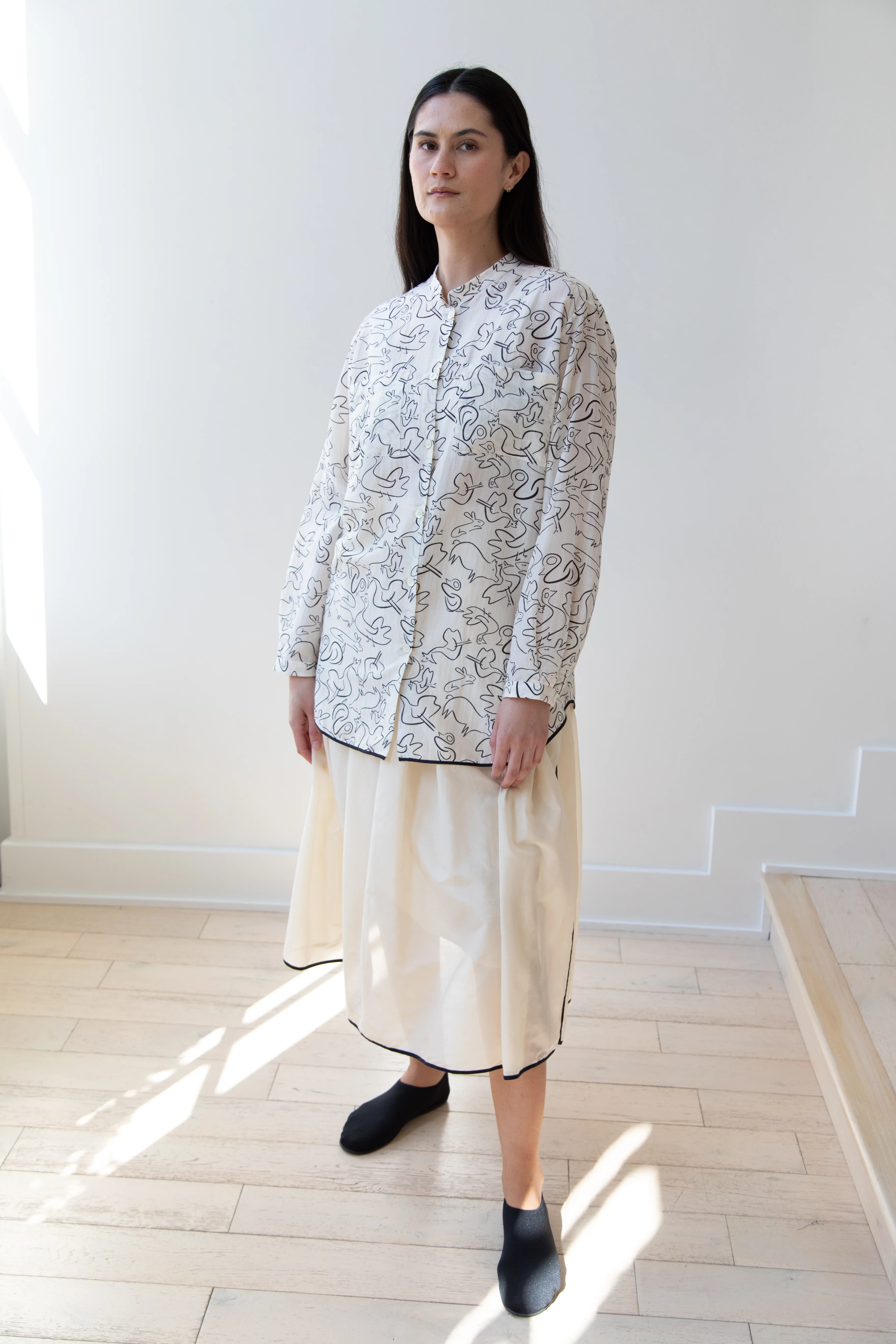 Sara Lanzi | Oversize Shirt in the Orwell Print - Image 8