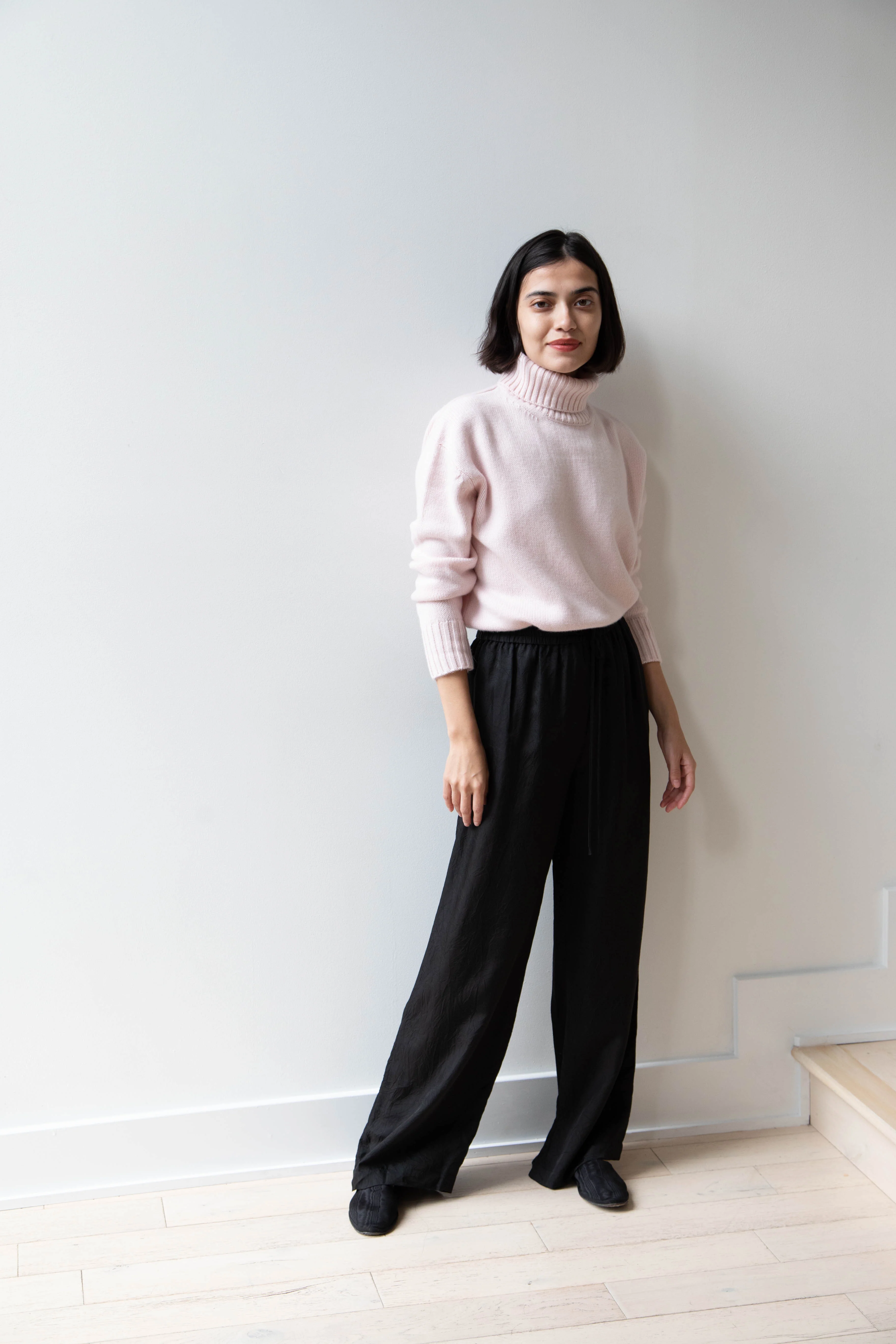 Sayaka Davis | Pull On Pants in Black Cupro - Image 14
