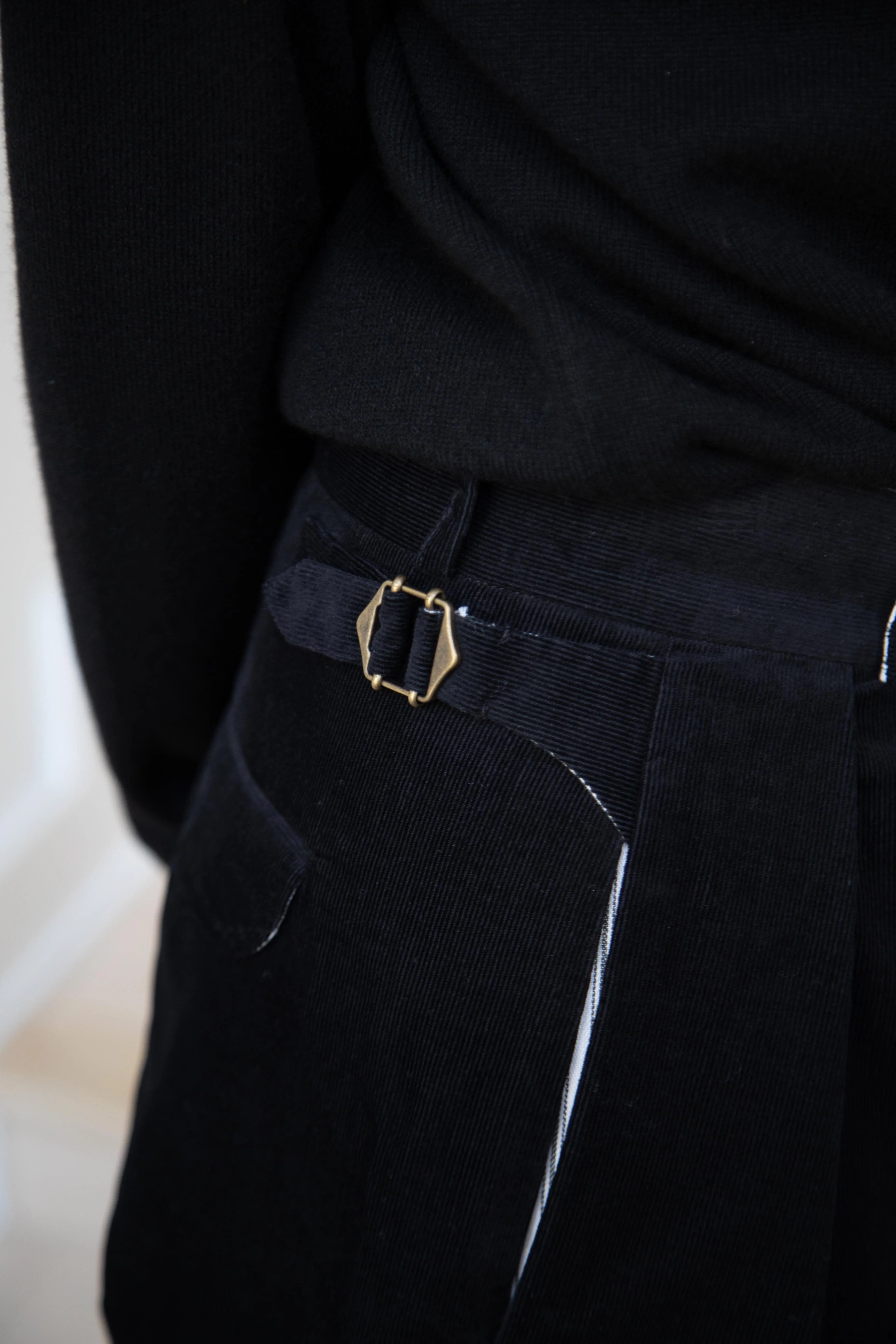 Seventyfive | College Bags in Black Corduroy - Image 25