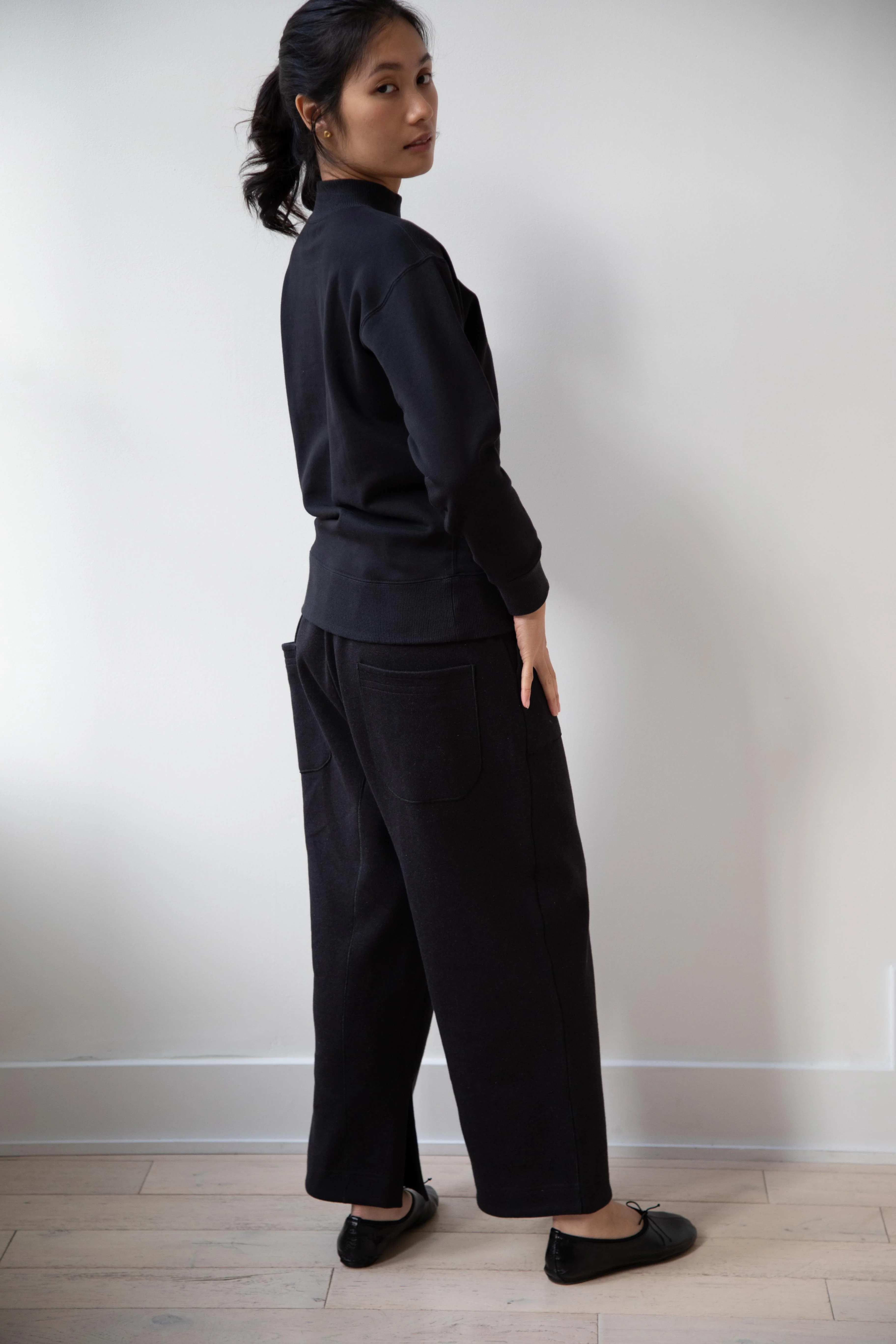 Seventyfive | Drawstring Knit Trousers in Jet - Image 23