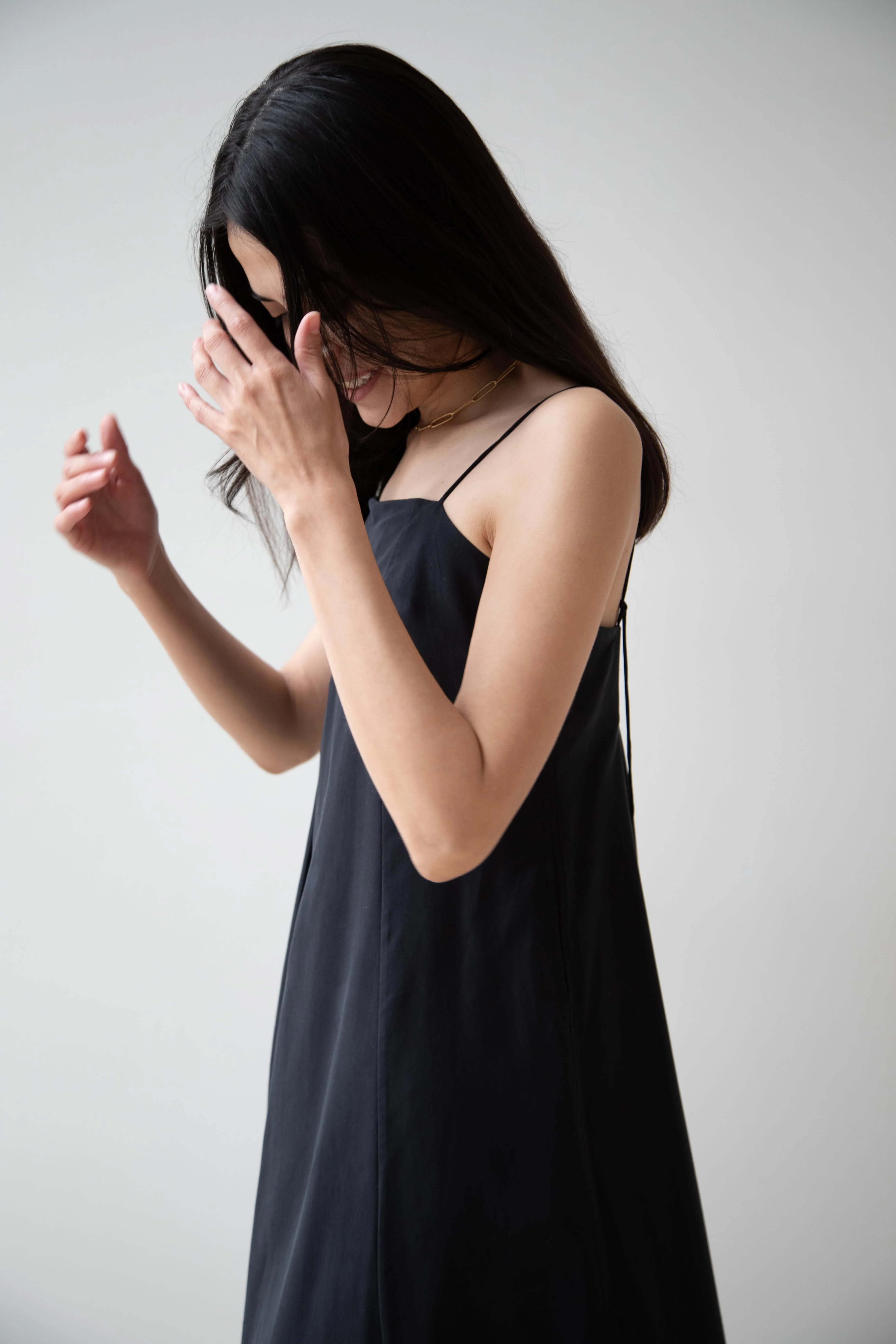 Seventyfive | Long Slip Dress in Black - Image 16