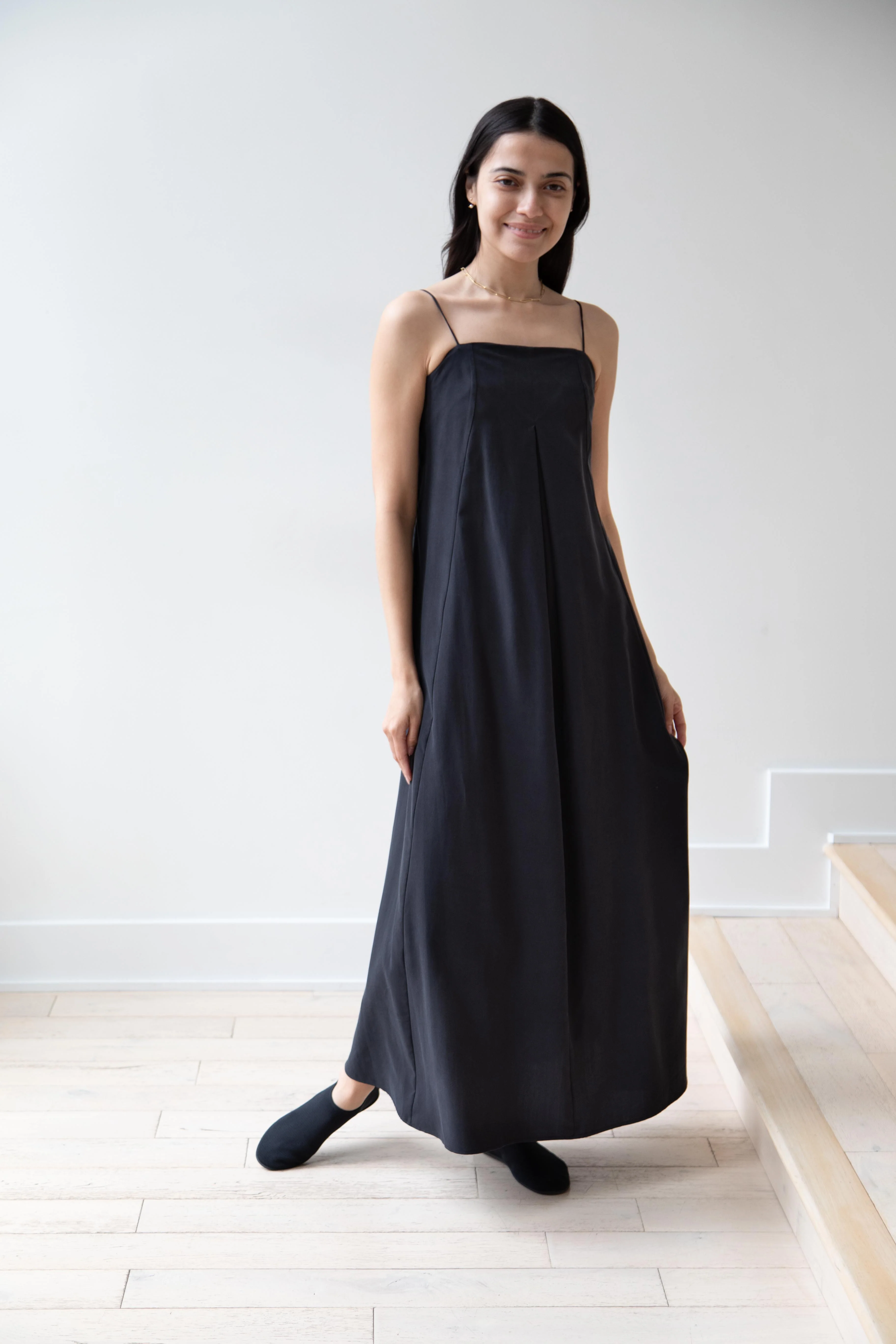 Seventyfive | Long Slip Dress in Black - Image 26