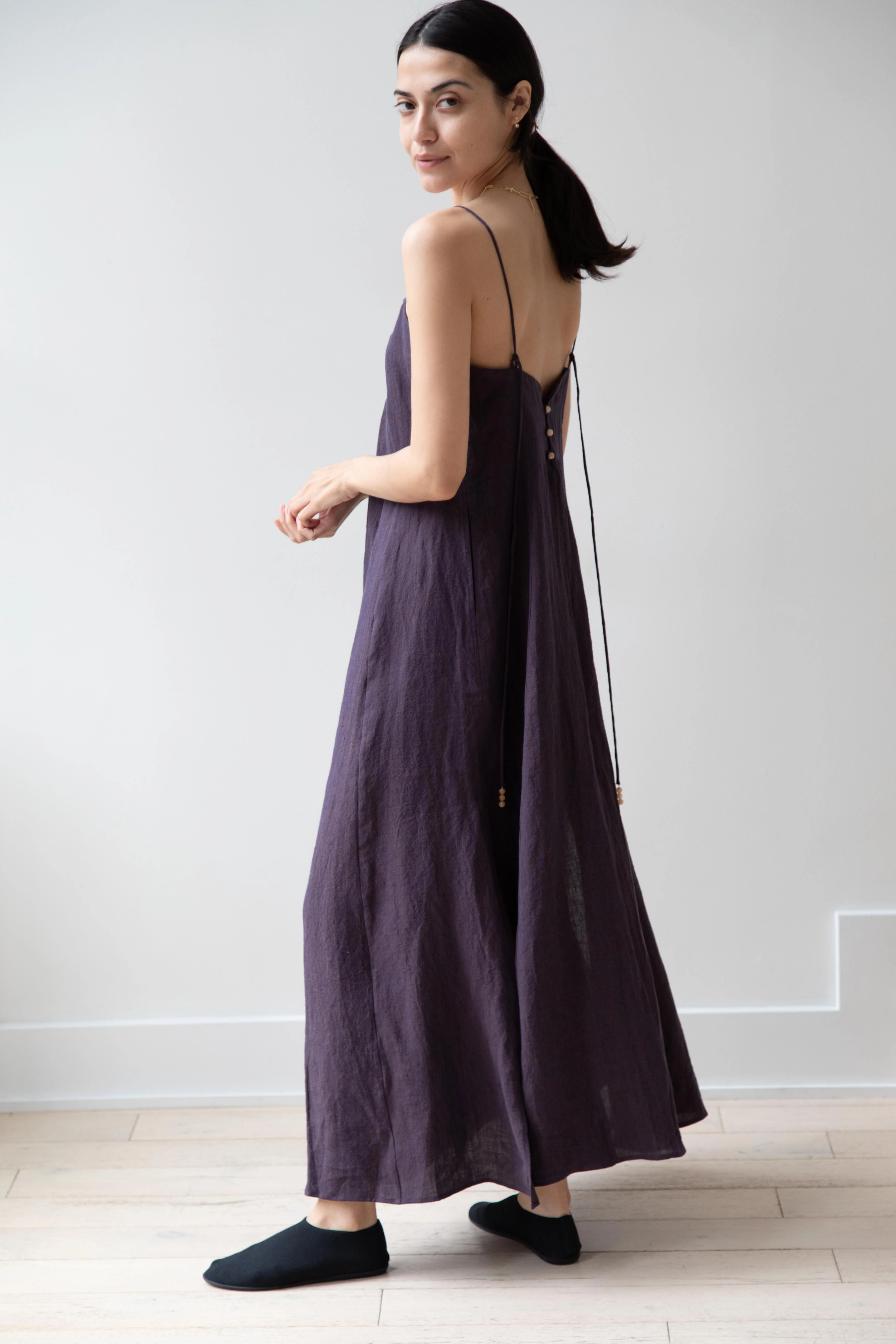 Seventyfive | Long Slip Dress in Plum - Image 15