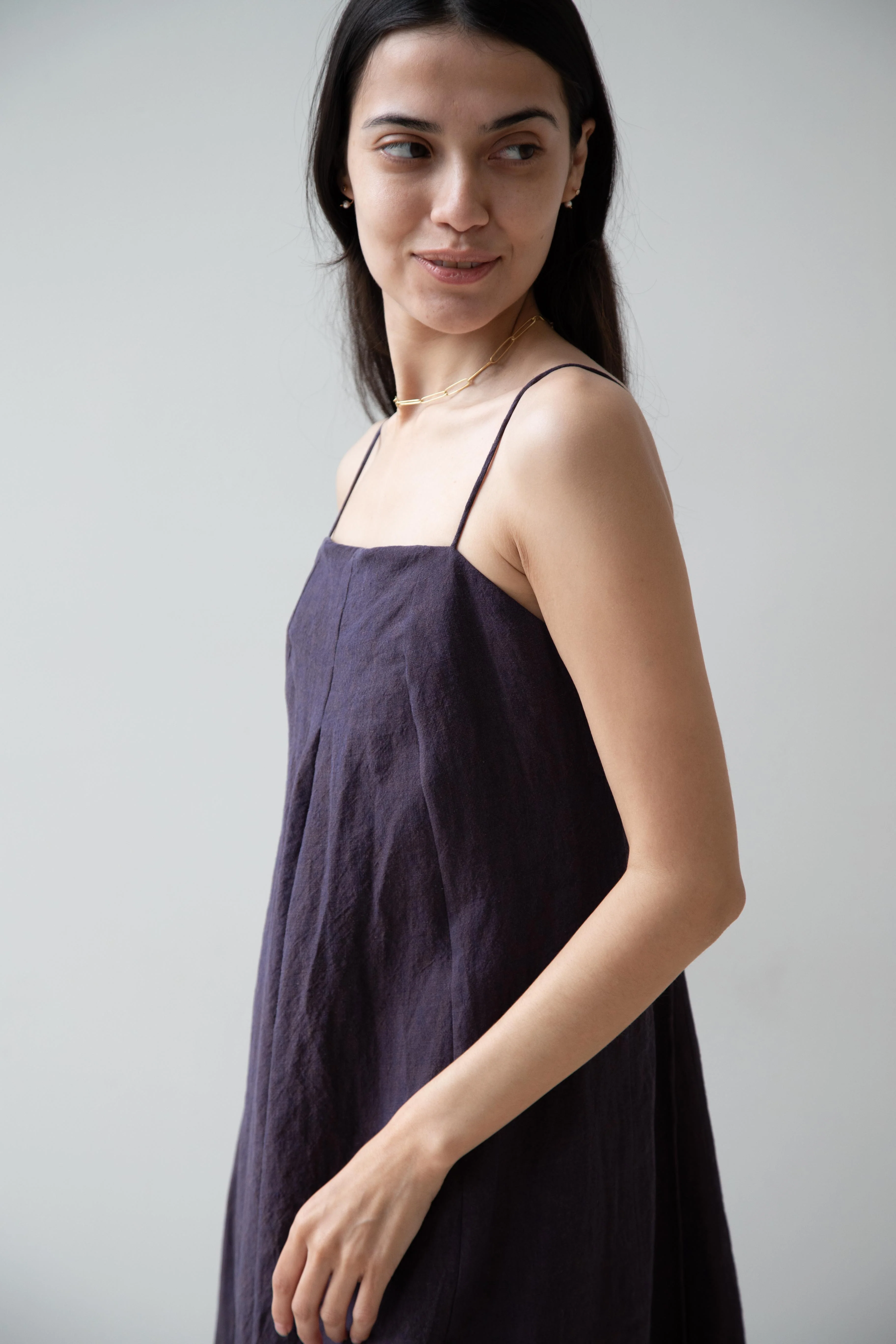 Seventyfive | Long Slip Dress in Plum - Image 33