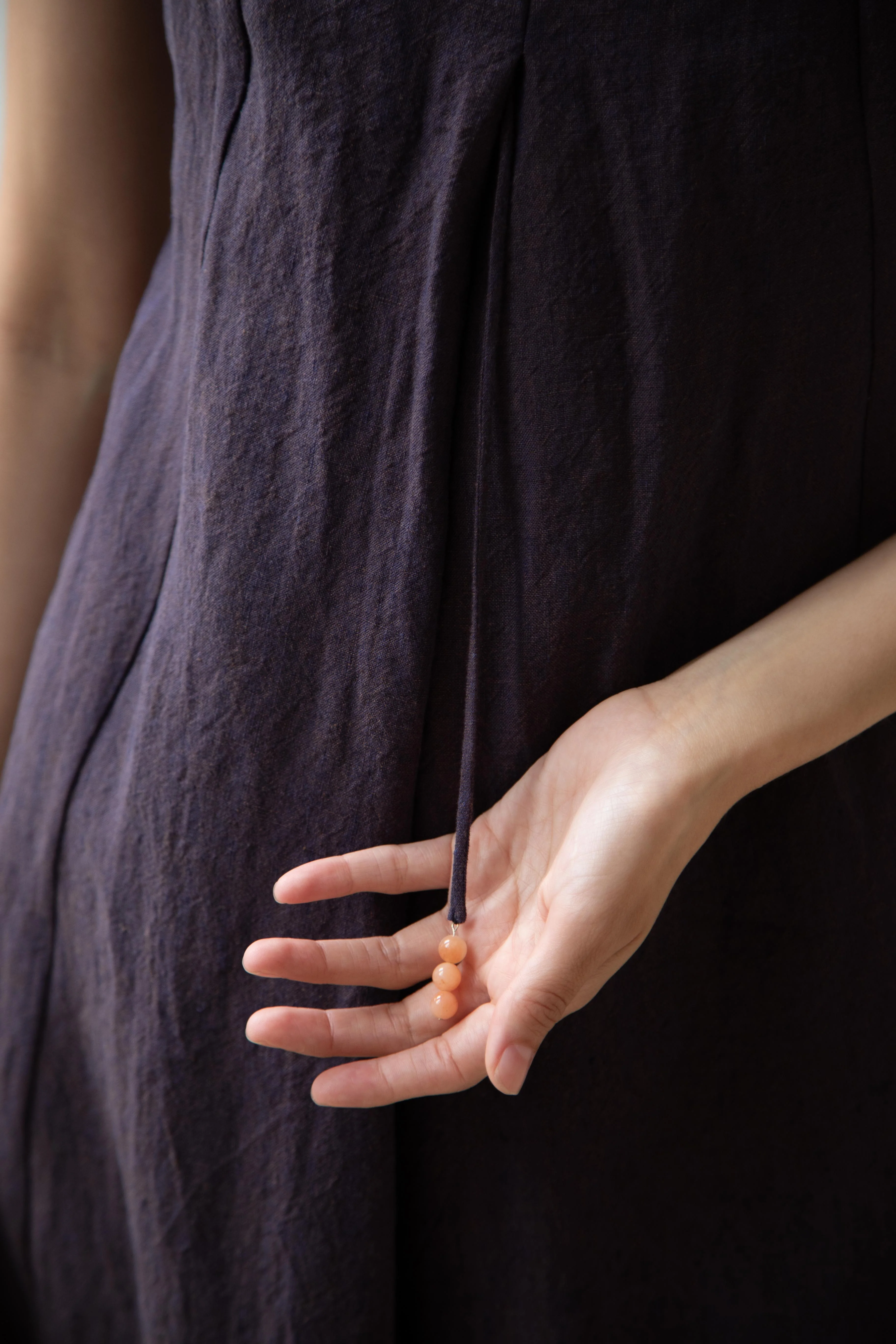 Seventyfive | Long Slip Dress in Plum - Image 7