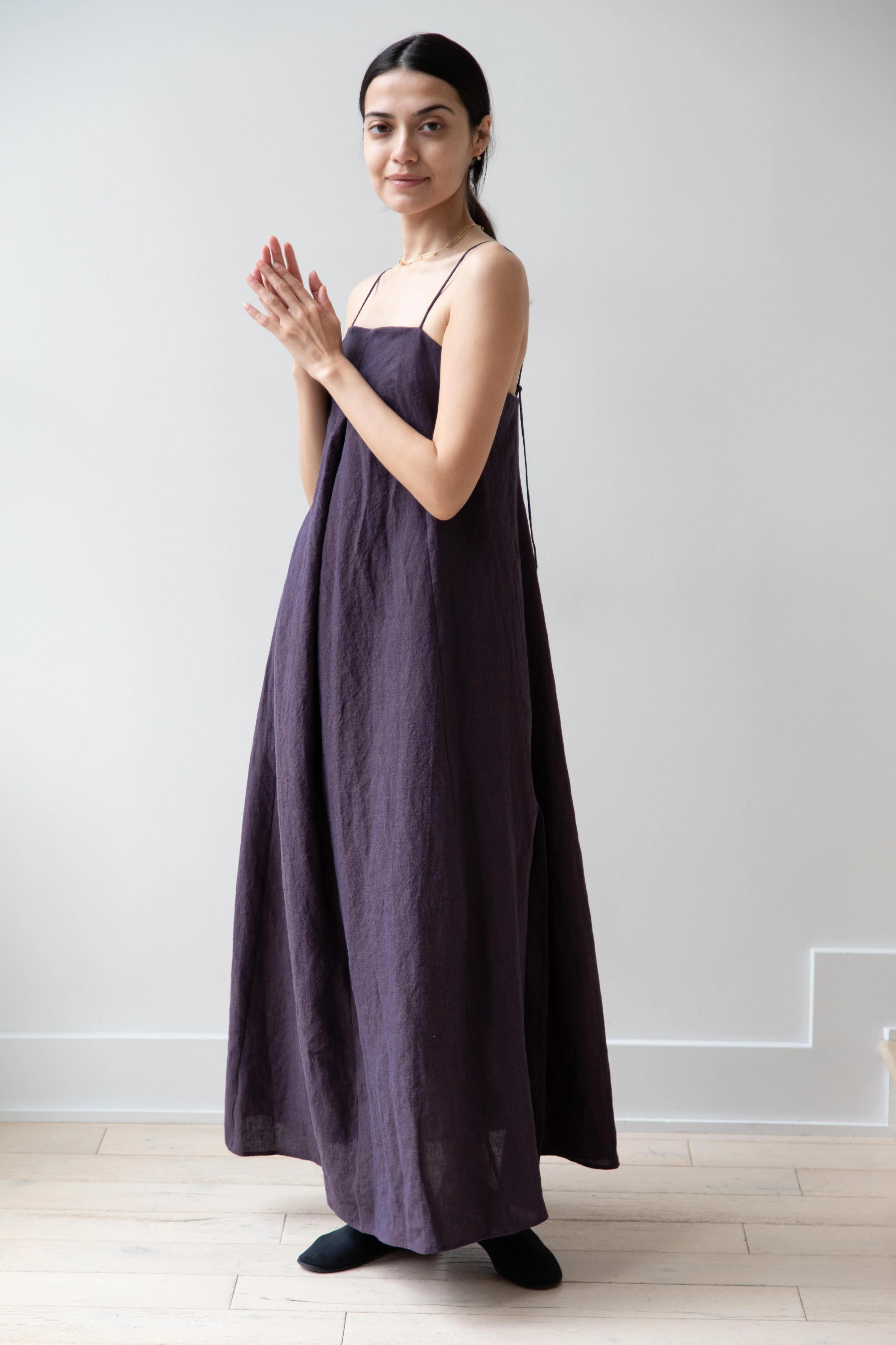 Seventyfive | Long Slip Dress in Plum - Image 8