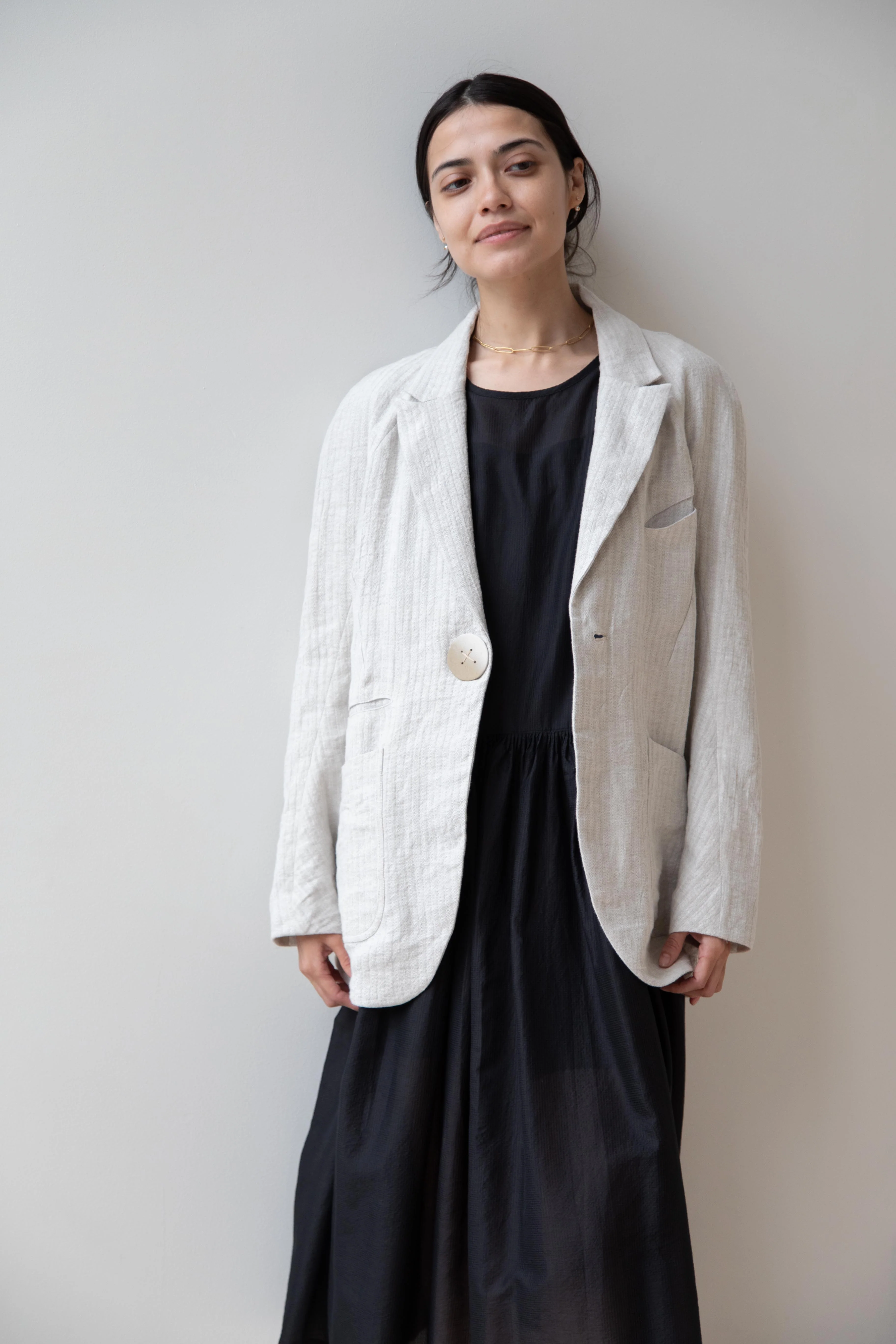 Seventyfive | Peaking Blazer in Oyster - Image 11