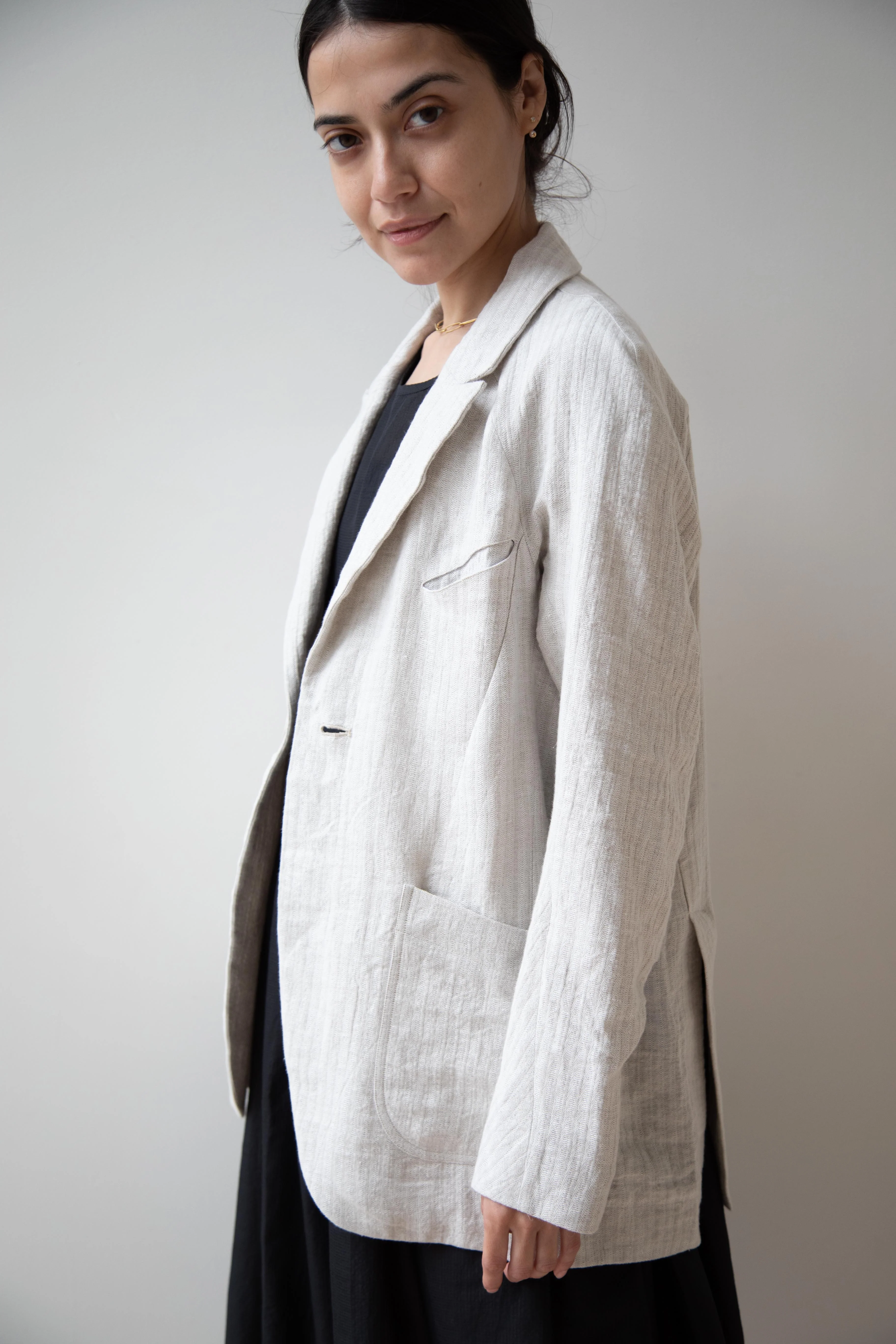 Seventyfive | Peaking Blazer in Oyster - Image 14