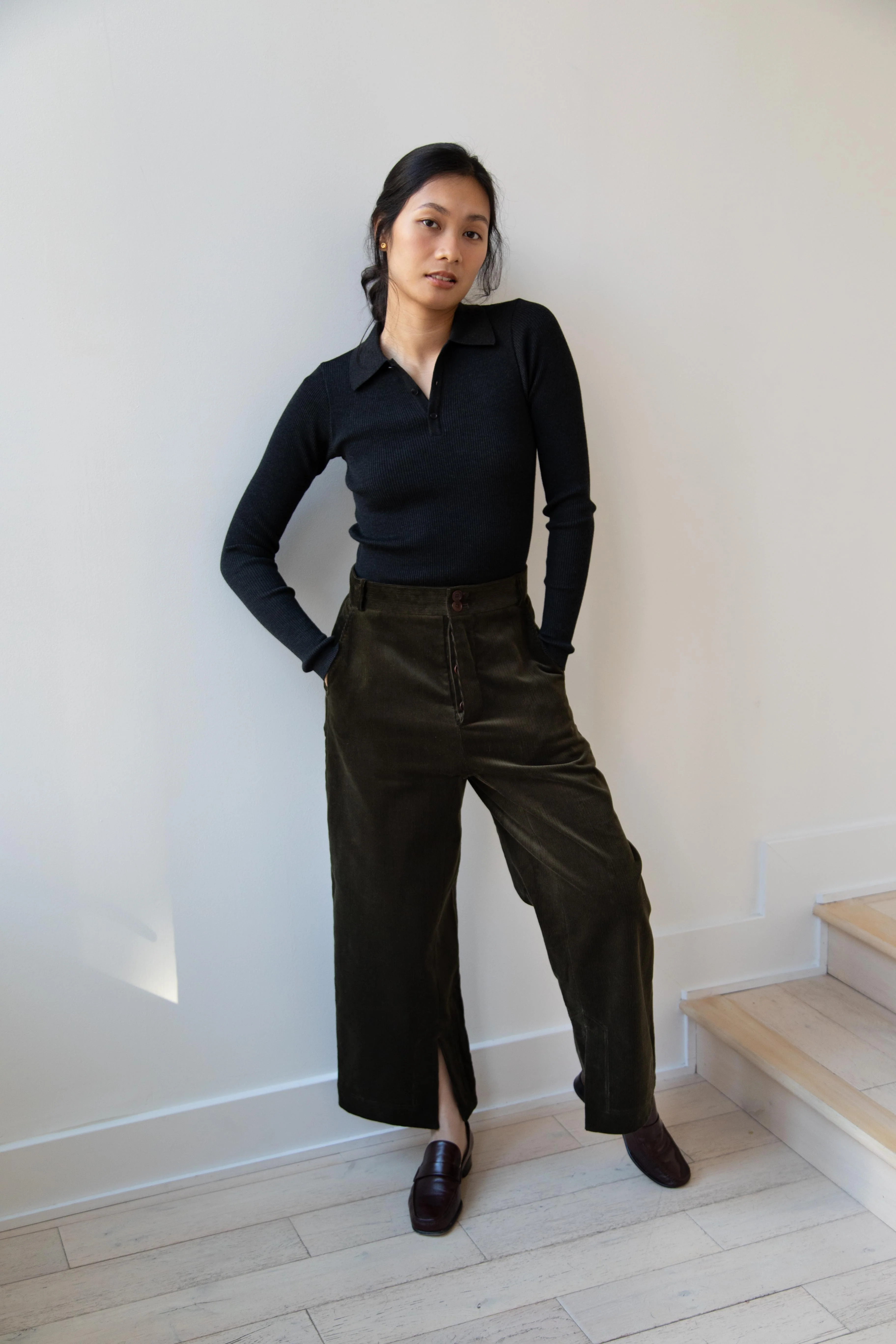 Seventyfive | Rambling Trousers in Olive Green - Image 15