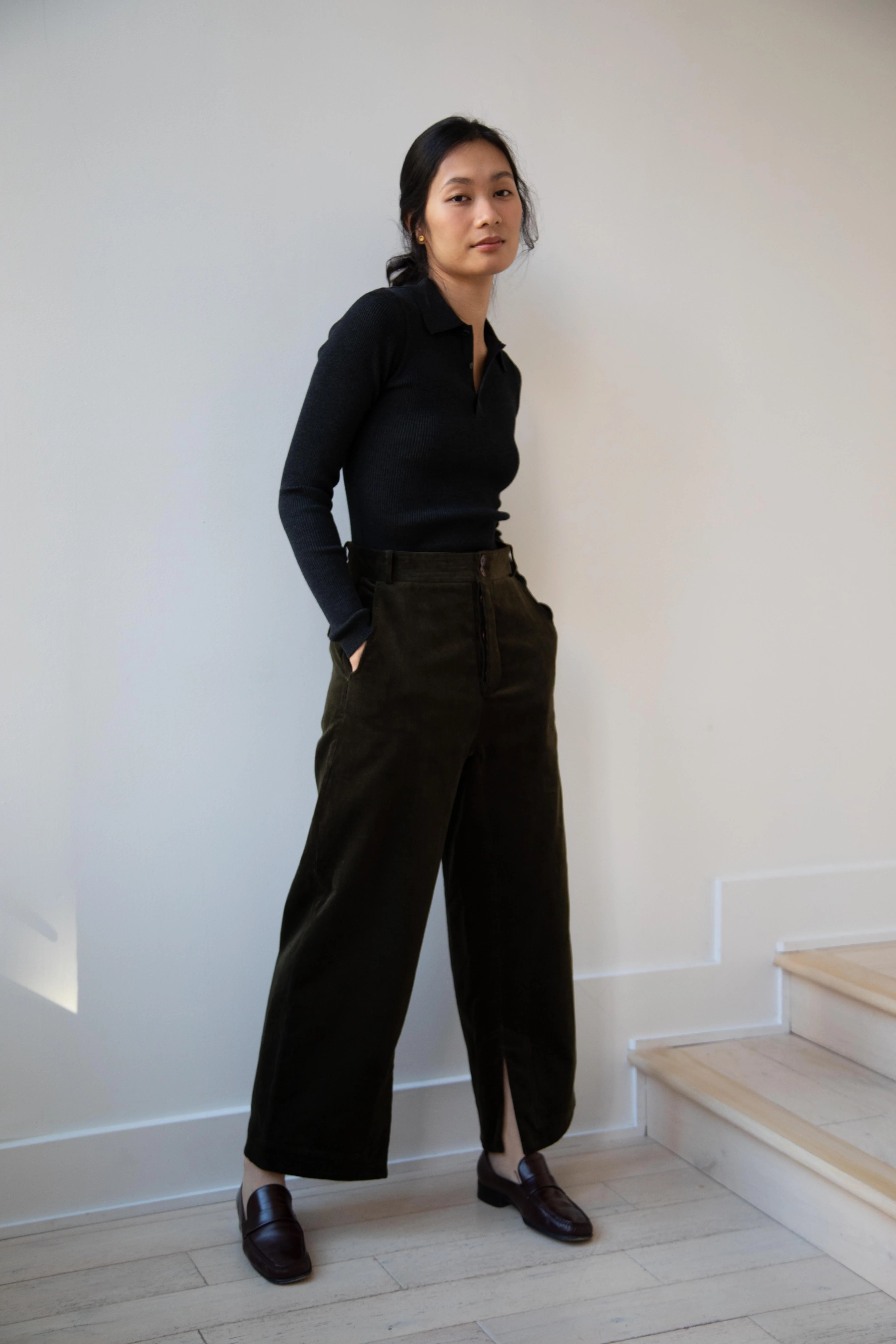 Seventyfive | Rambling Trousers in Olive Green - Image 17