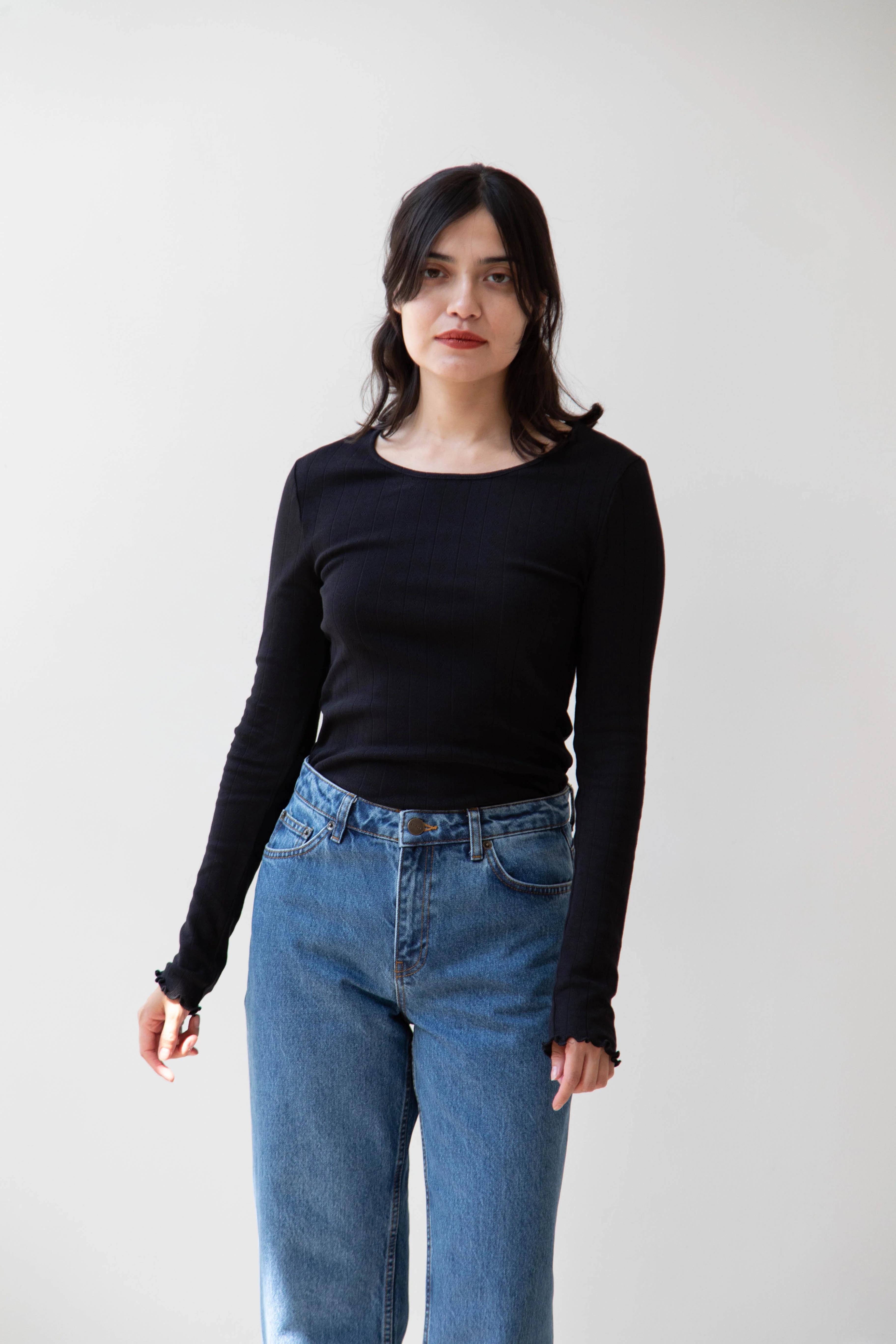 Skall | Allison Cropped Jeans in Washed Mid Blue - Image 8