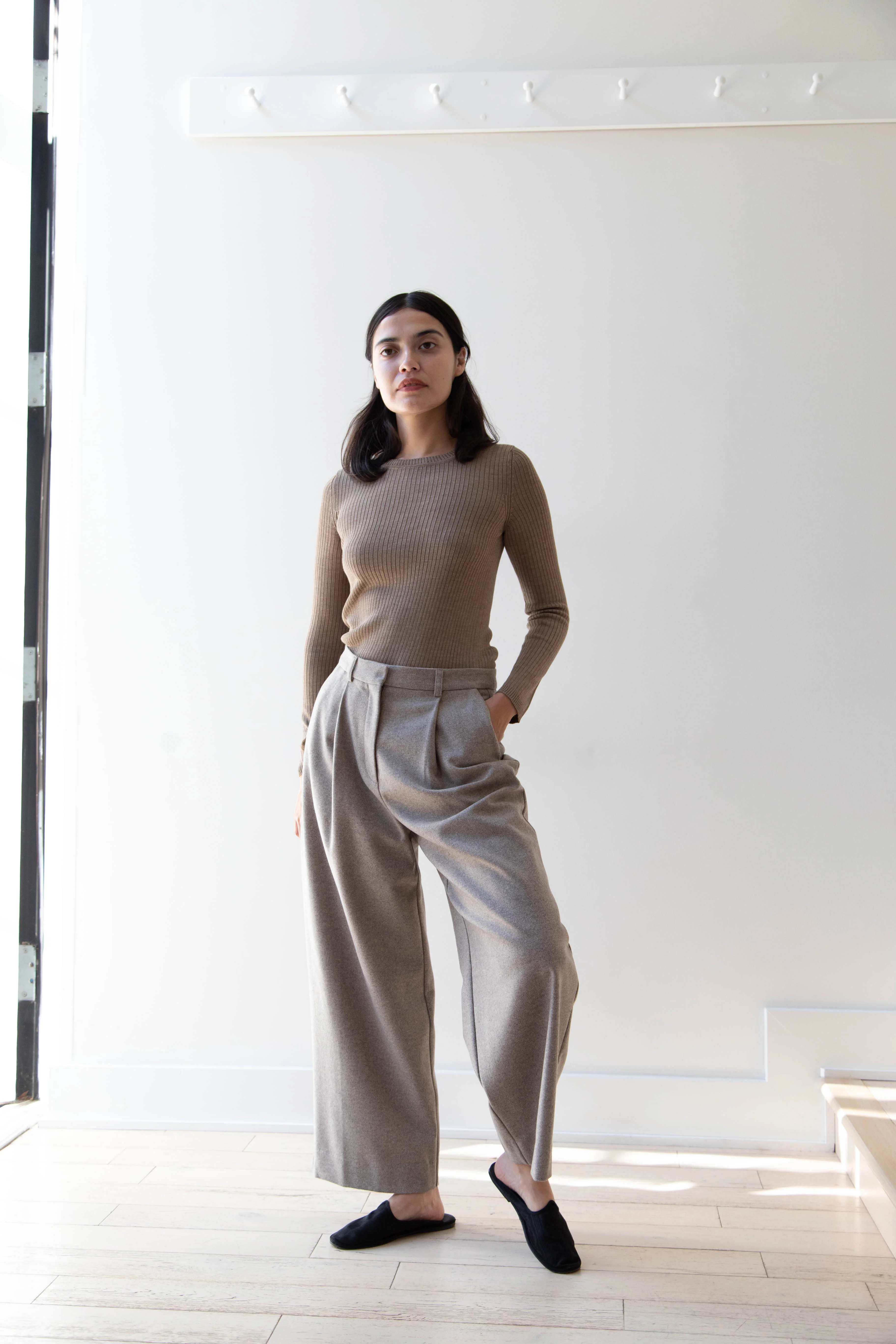 Skall | Bob Trouser in Light Grey Wool - Image 10