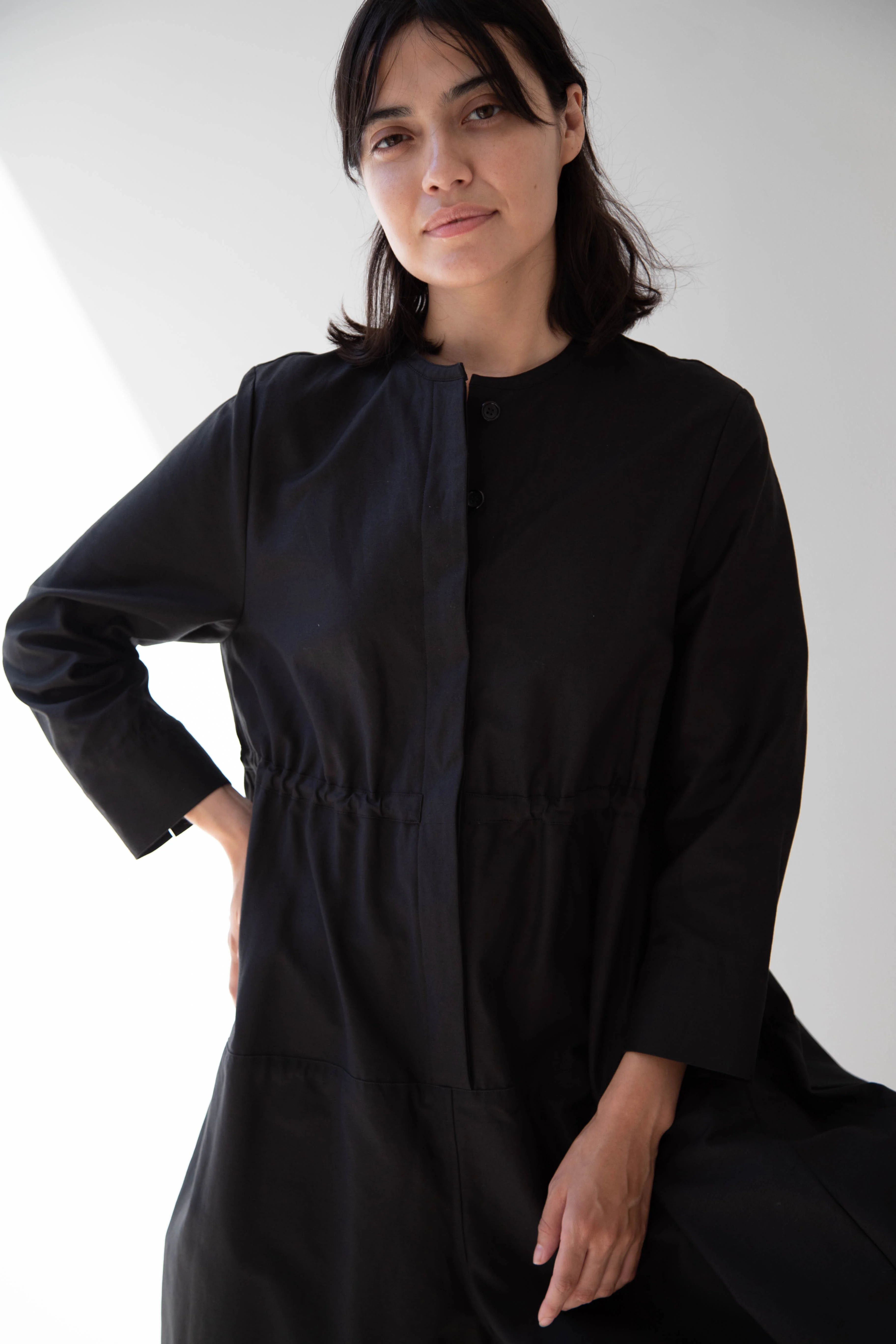 Tenne Handcrafted Modern | Barrel Leg Jumpsuit in Black - Image 24