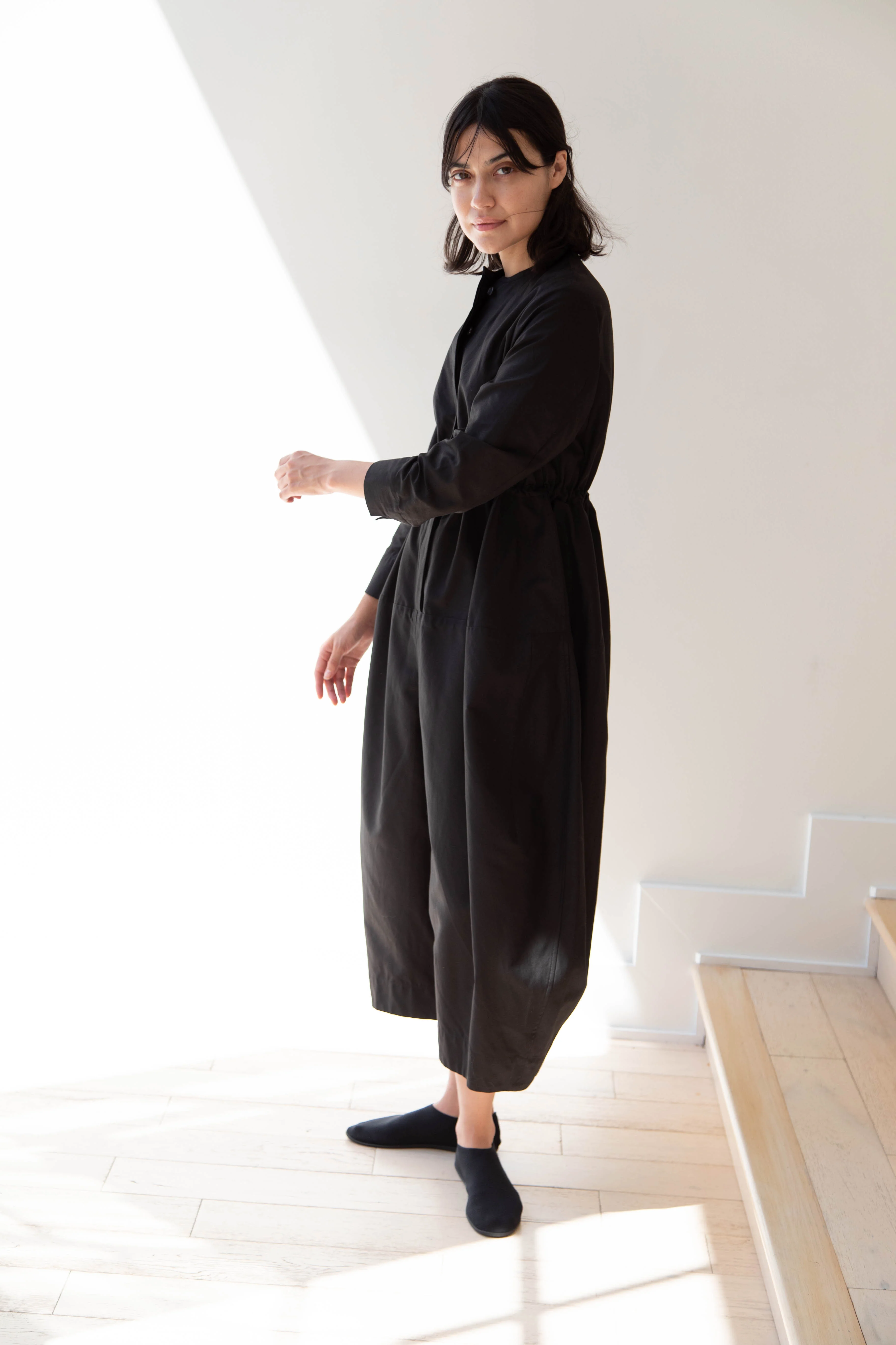 Tenne Handcrafted Modern | Barrel Leg Jumpsuit in Black - Image 28