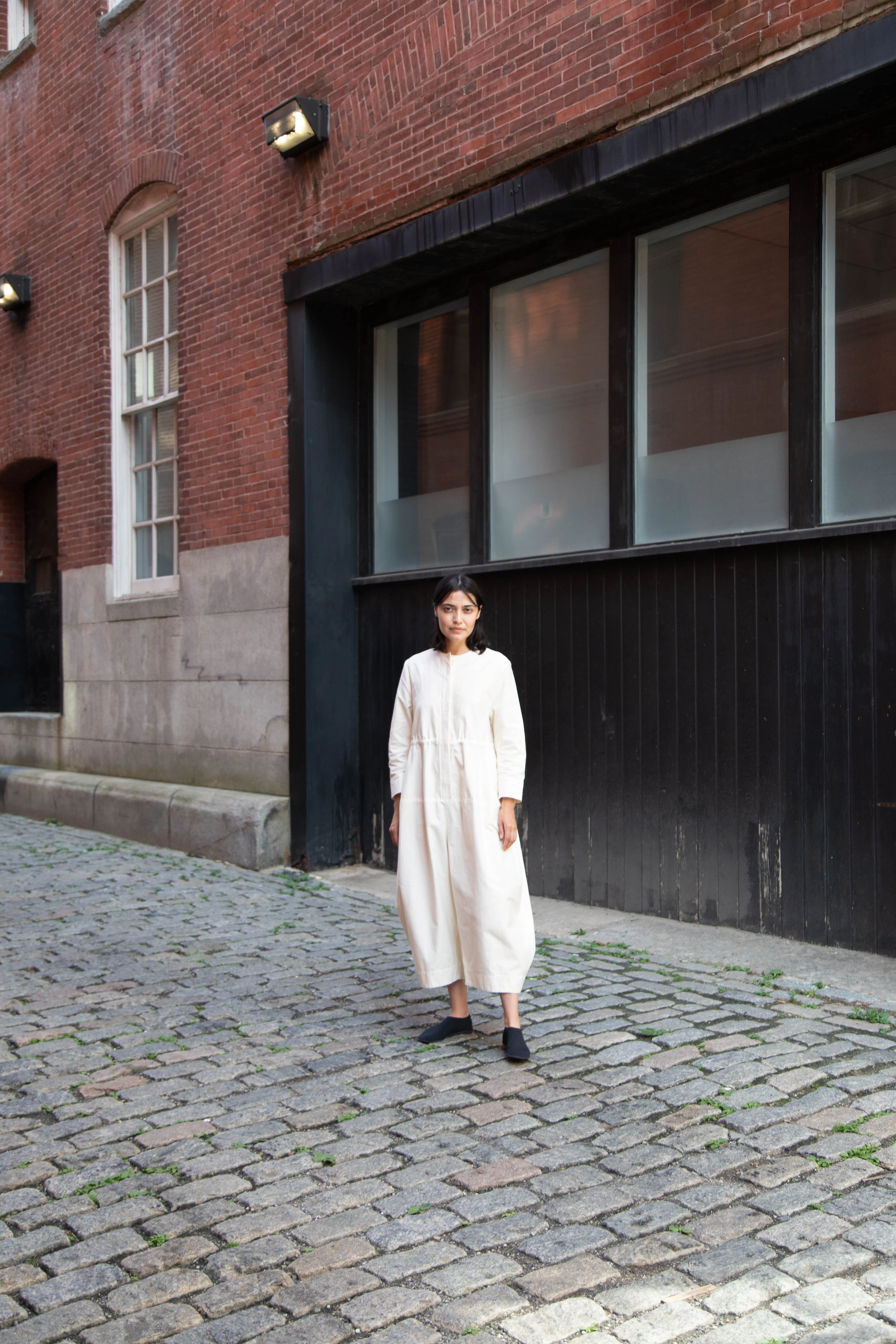 Tenne Handcrafted Modern | Barrel Leg Jumpsuit in Cream - Image 11