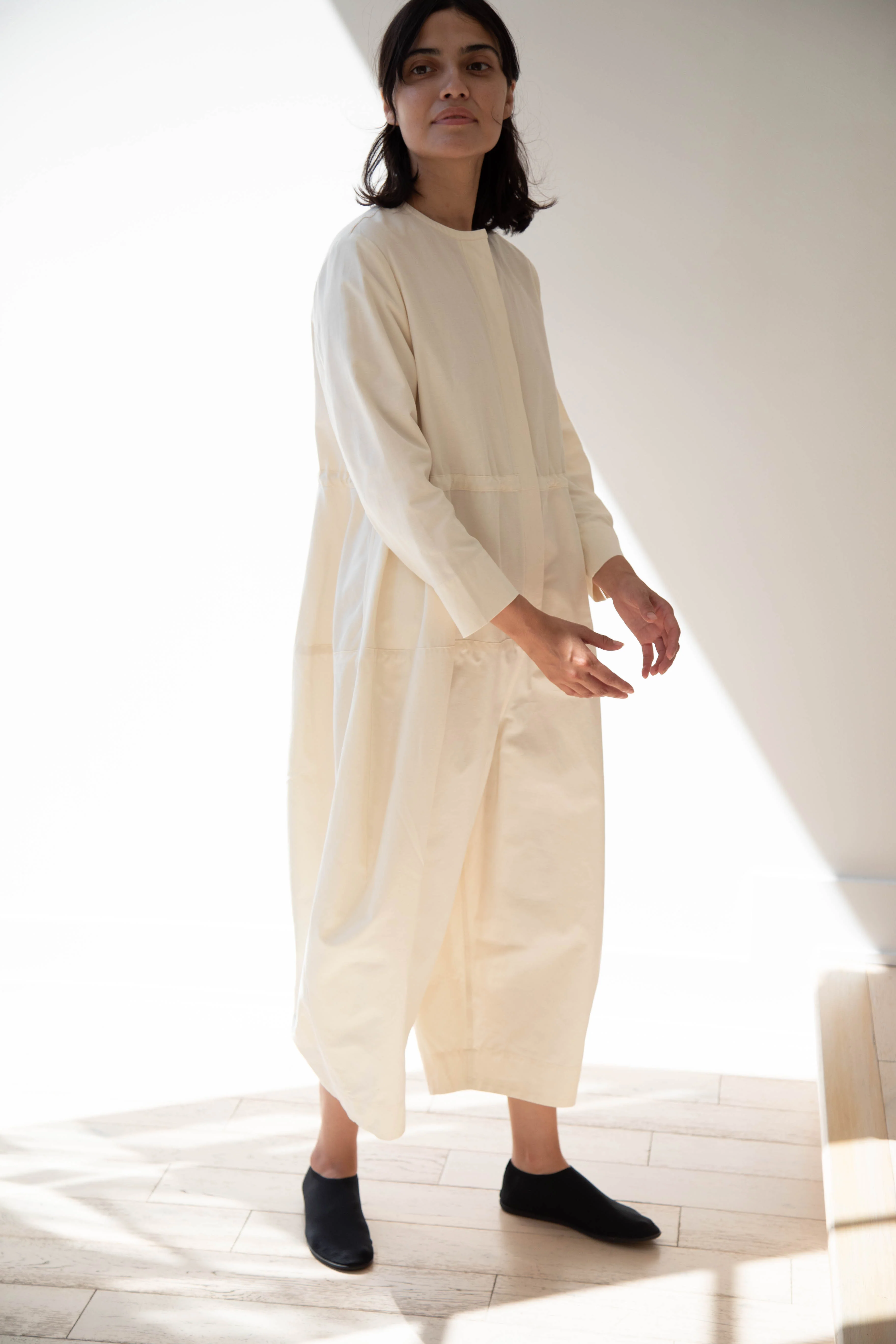 Tenne Handcrafted Modern | Barrel Leg Jumpsuit in Cream - Image 17
