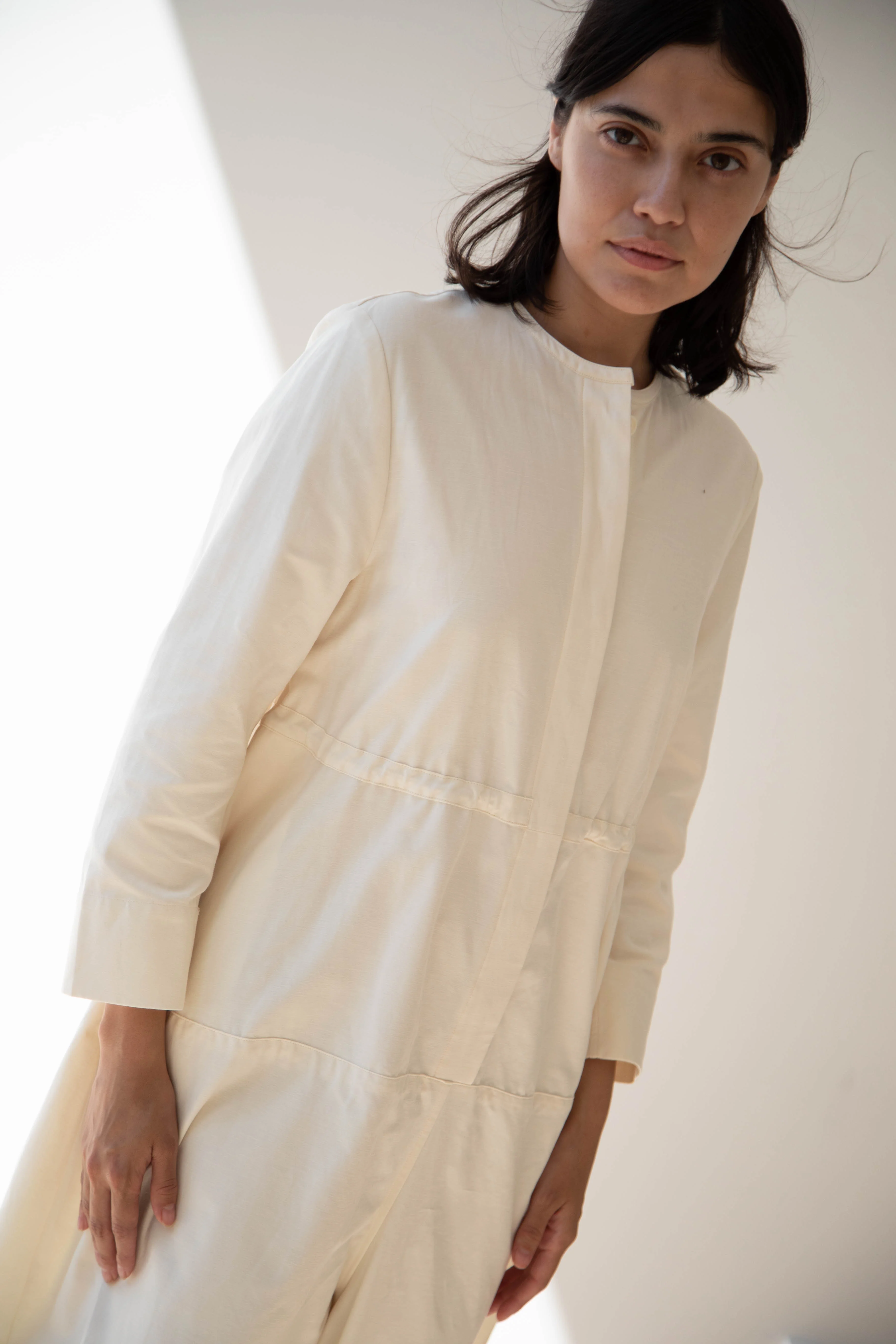Tenne Handcrafted Modern | Barrel Leg Jumpsuit in Cream - Image 18