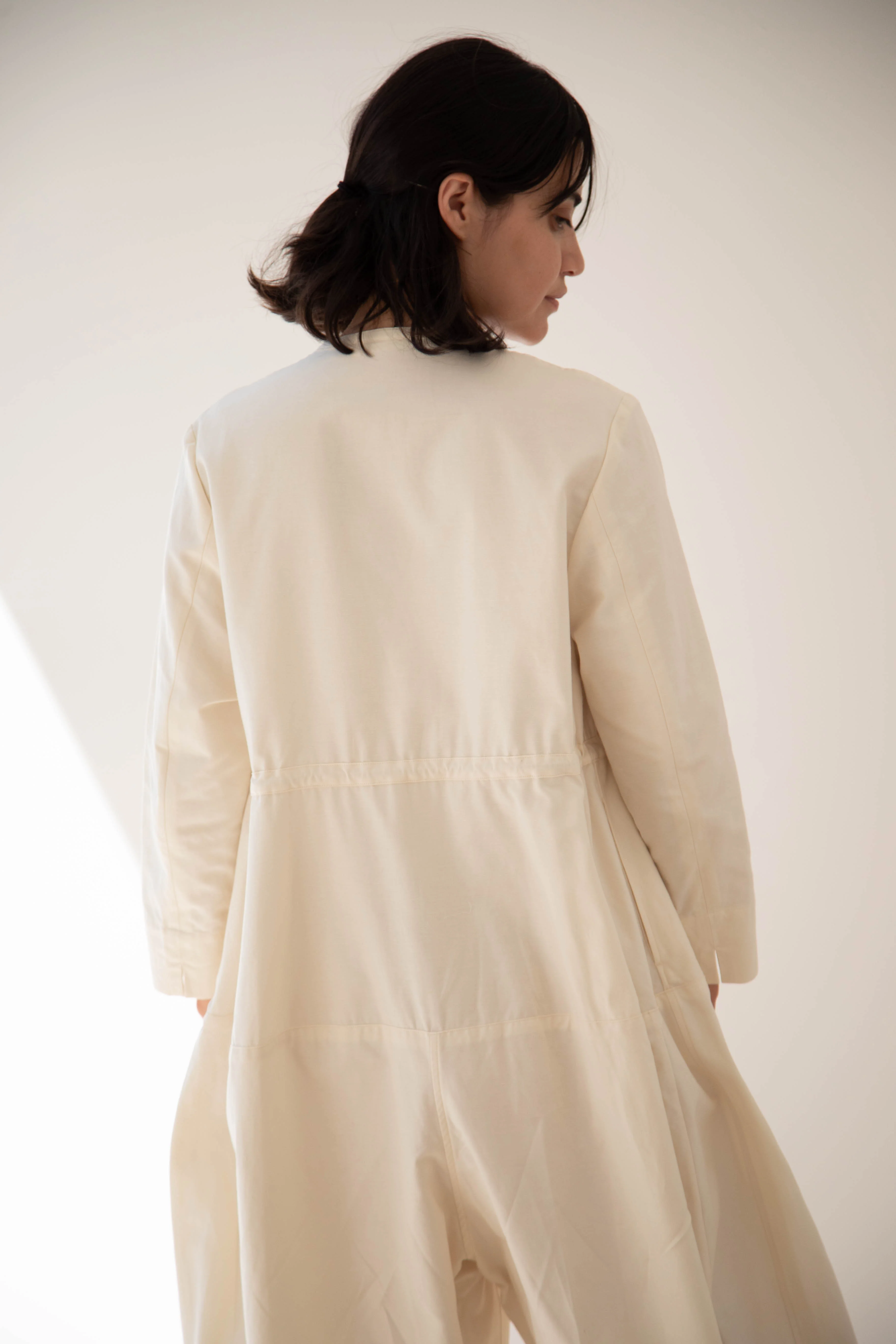 Tenne Handcrafted Modern | Barrel Leg Jumpsuit in Cream - Image 26
