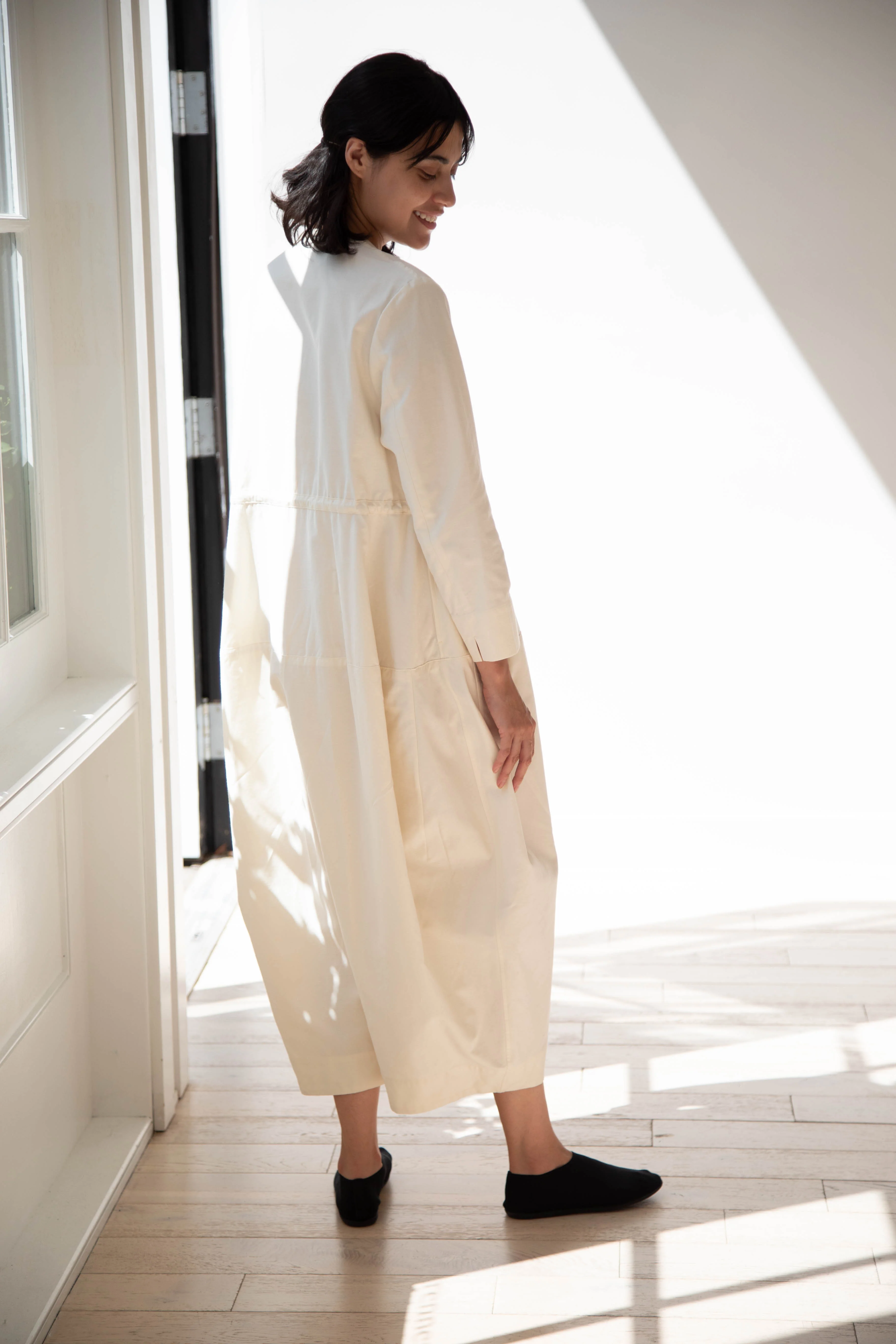 Tenne Handcrafted Modern | Barrel Leg Jumpsuit in Cream - Image 27