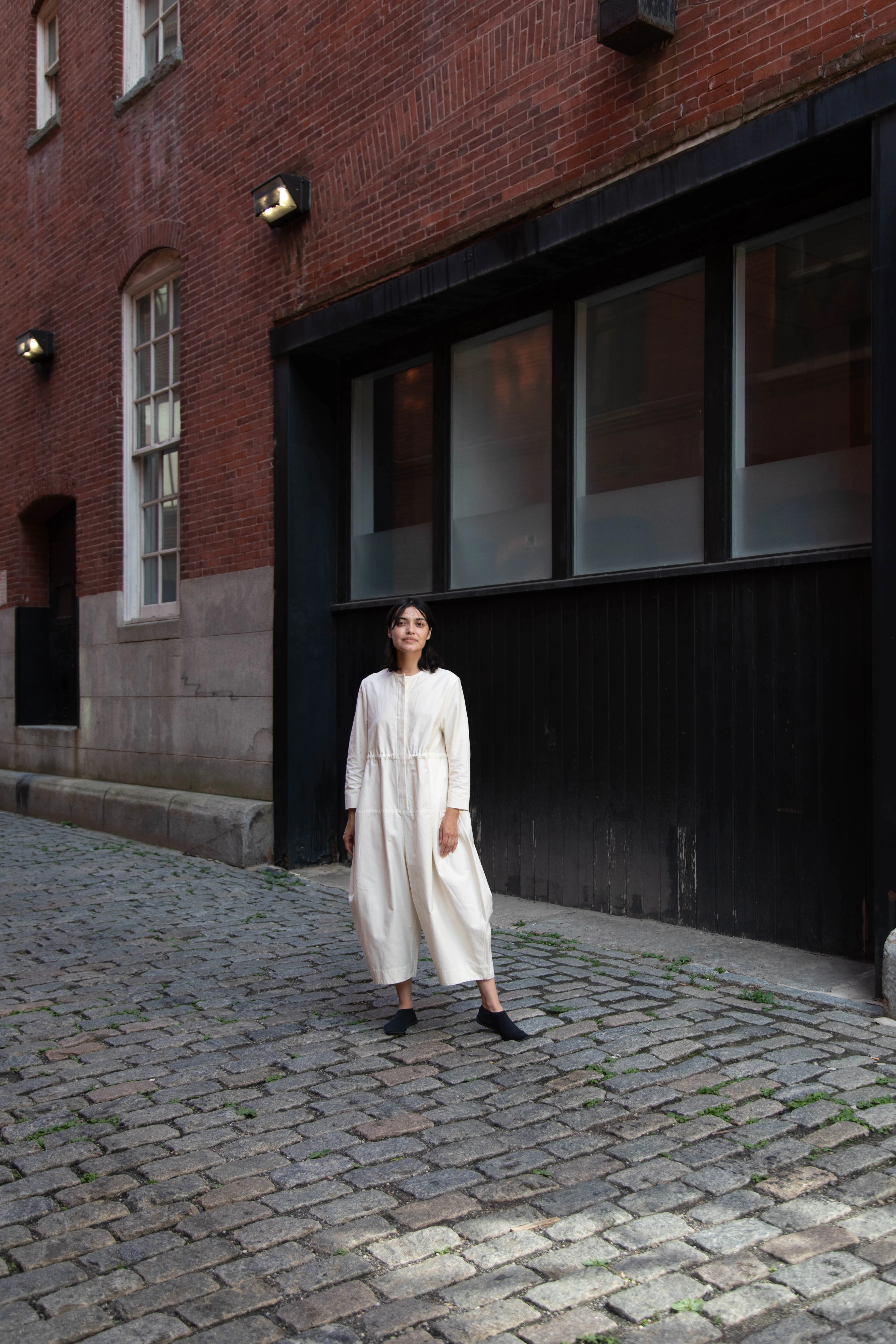 Tenne Handcrafted Modern | Barrel Leg Jumpsuit in Cream - Image 29