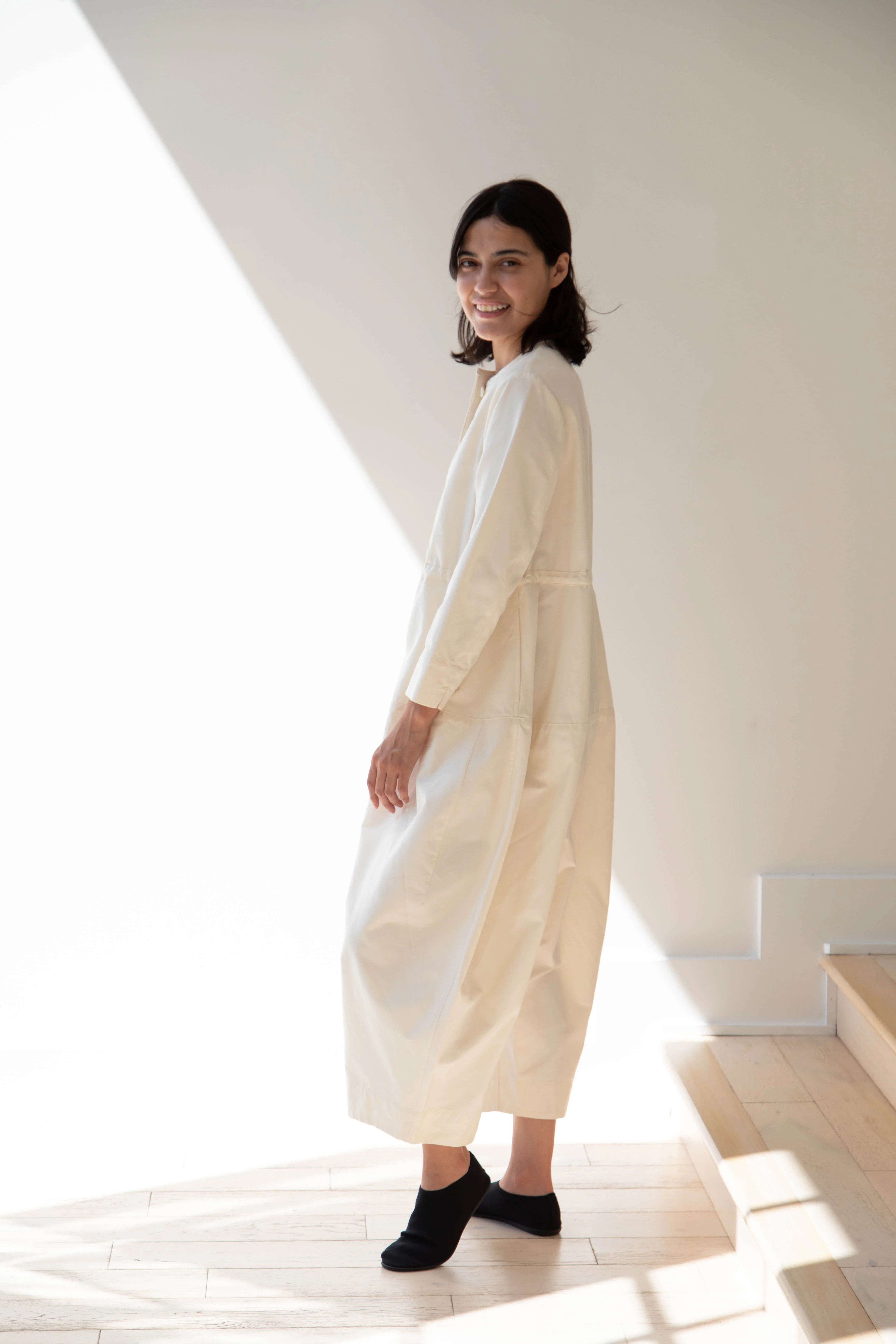 Tenne Handcrafted Modern | Barrel Leg Jumpsuit in Cream - Image 9