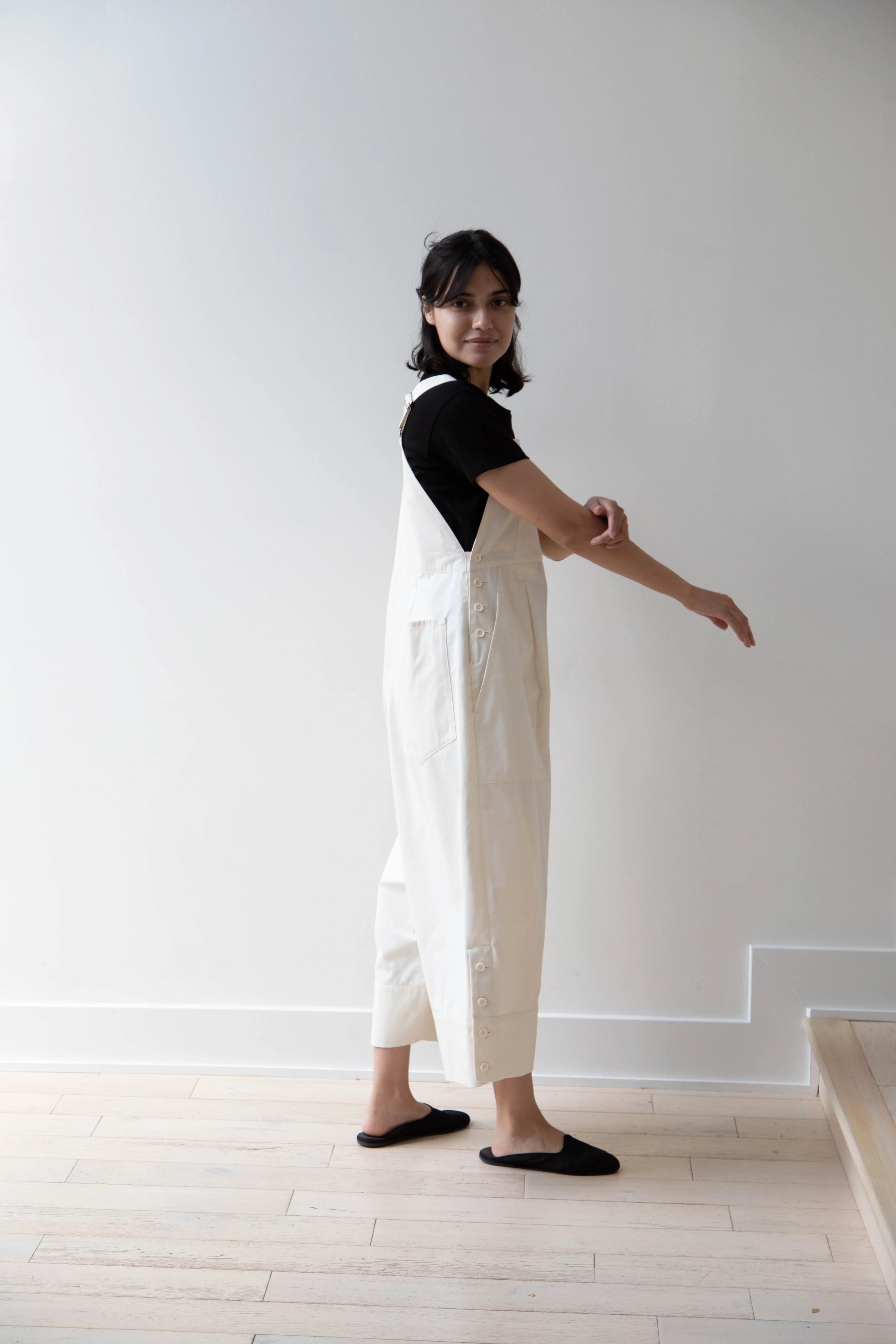 Tenne Handcrafted Modern | Egg Overalls in Cream - Image 11