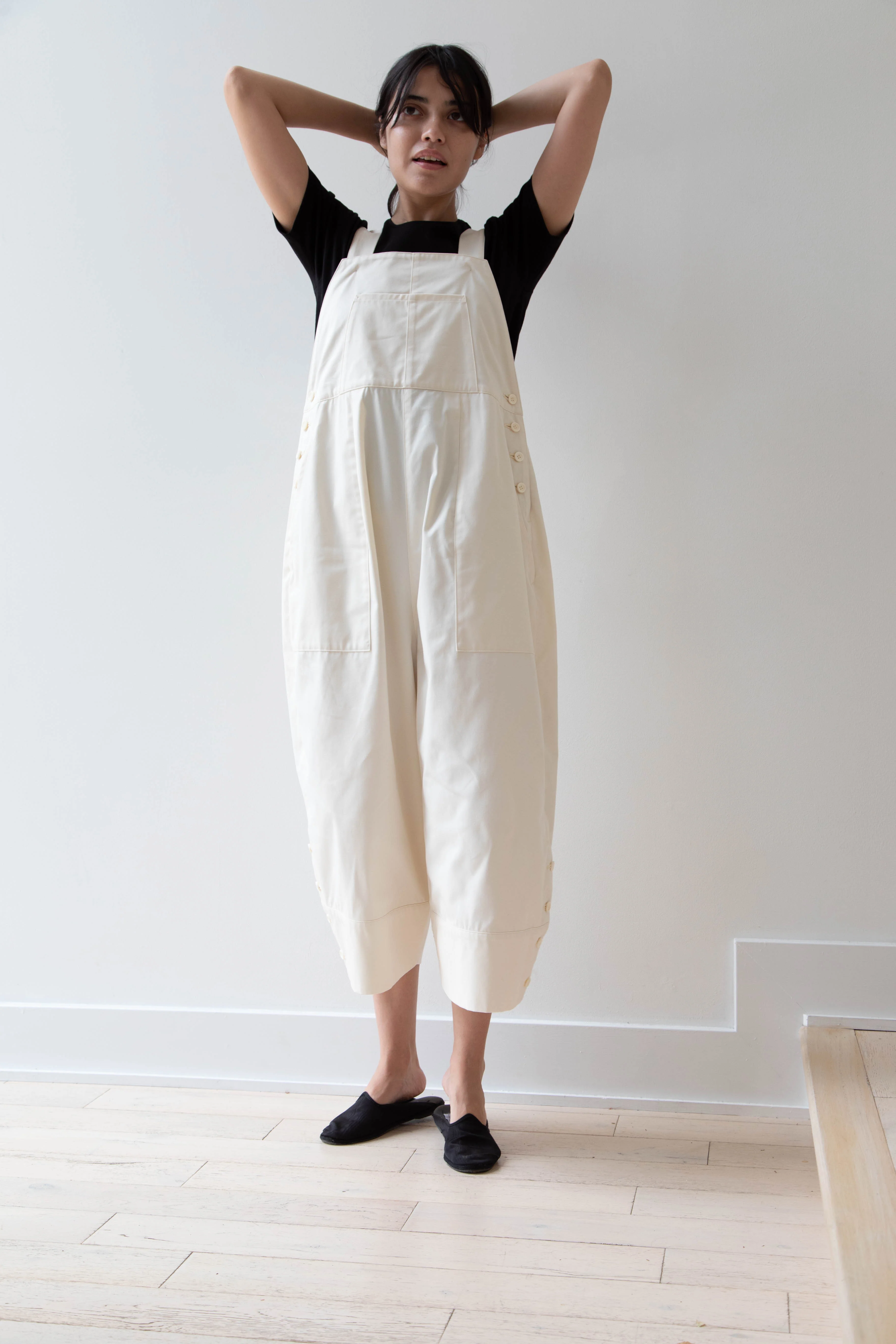 Tenne Handcrafted Modern | Egg Overalls in Cream - Image 37