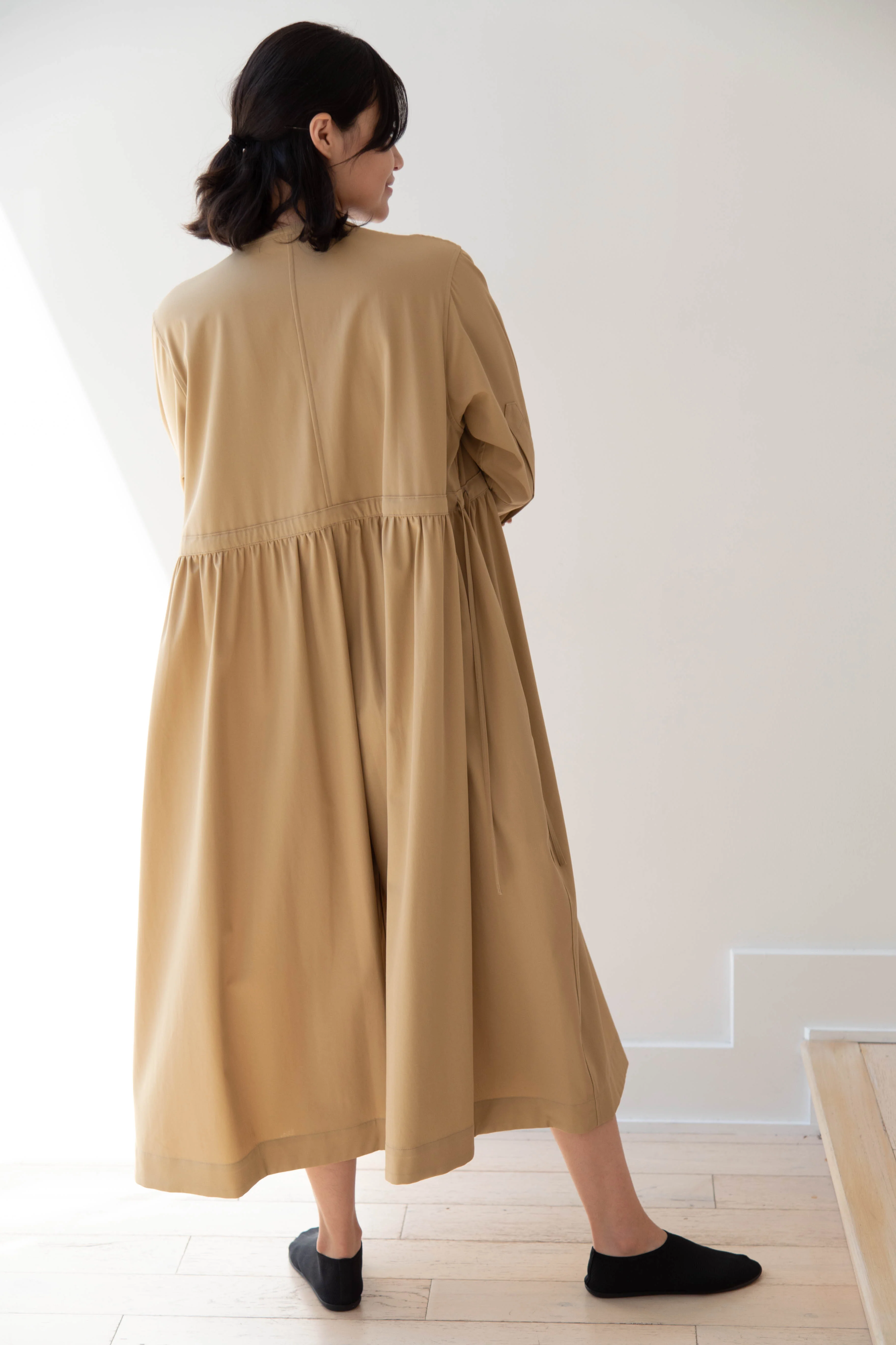 Tenne Handcrafted Modern | Waist String Jumpsuit In Camel - Image 30