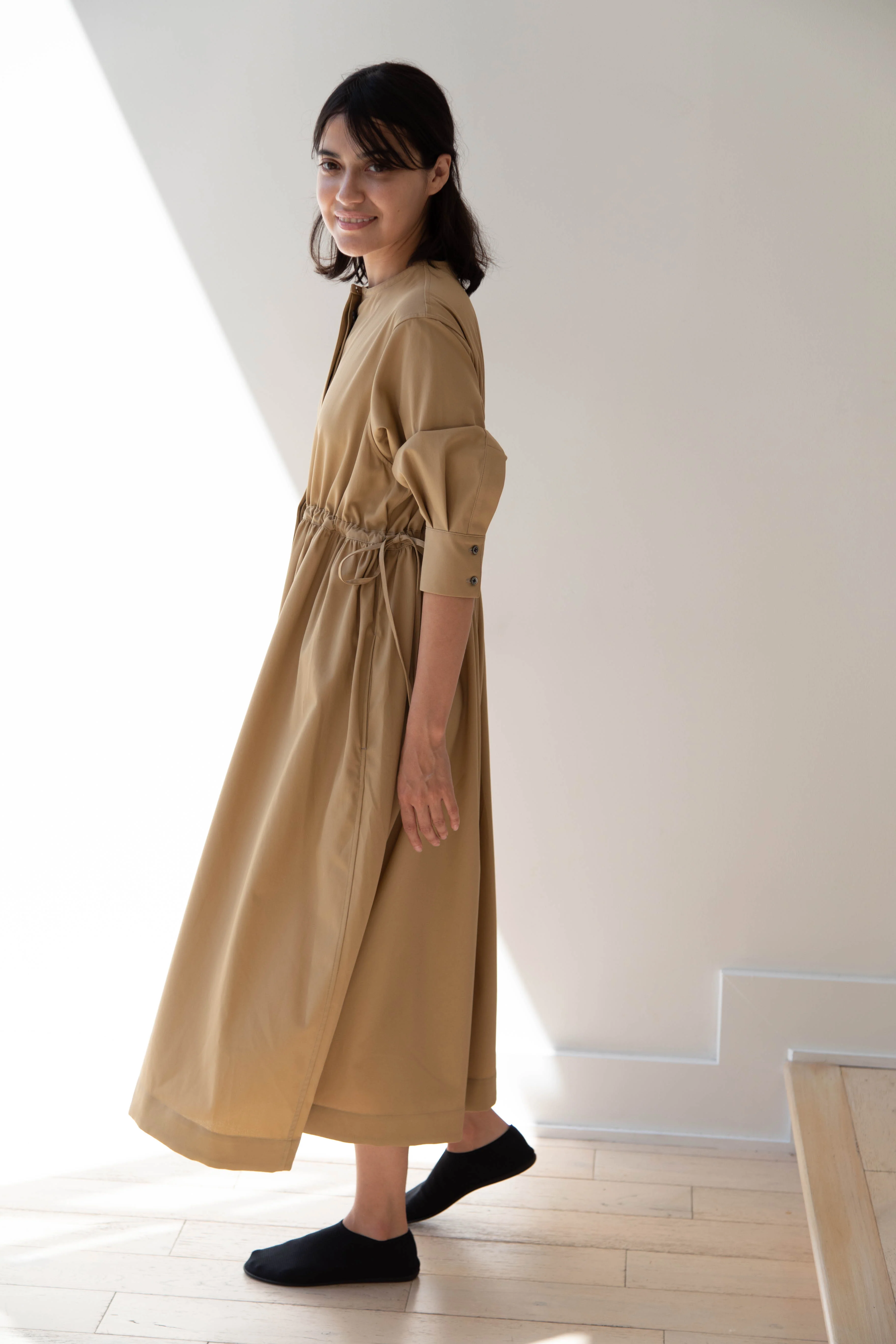 Tenne Handcrafted Modern | Waist String Jumpsuit In Camel - Image 41