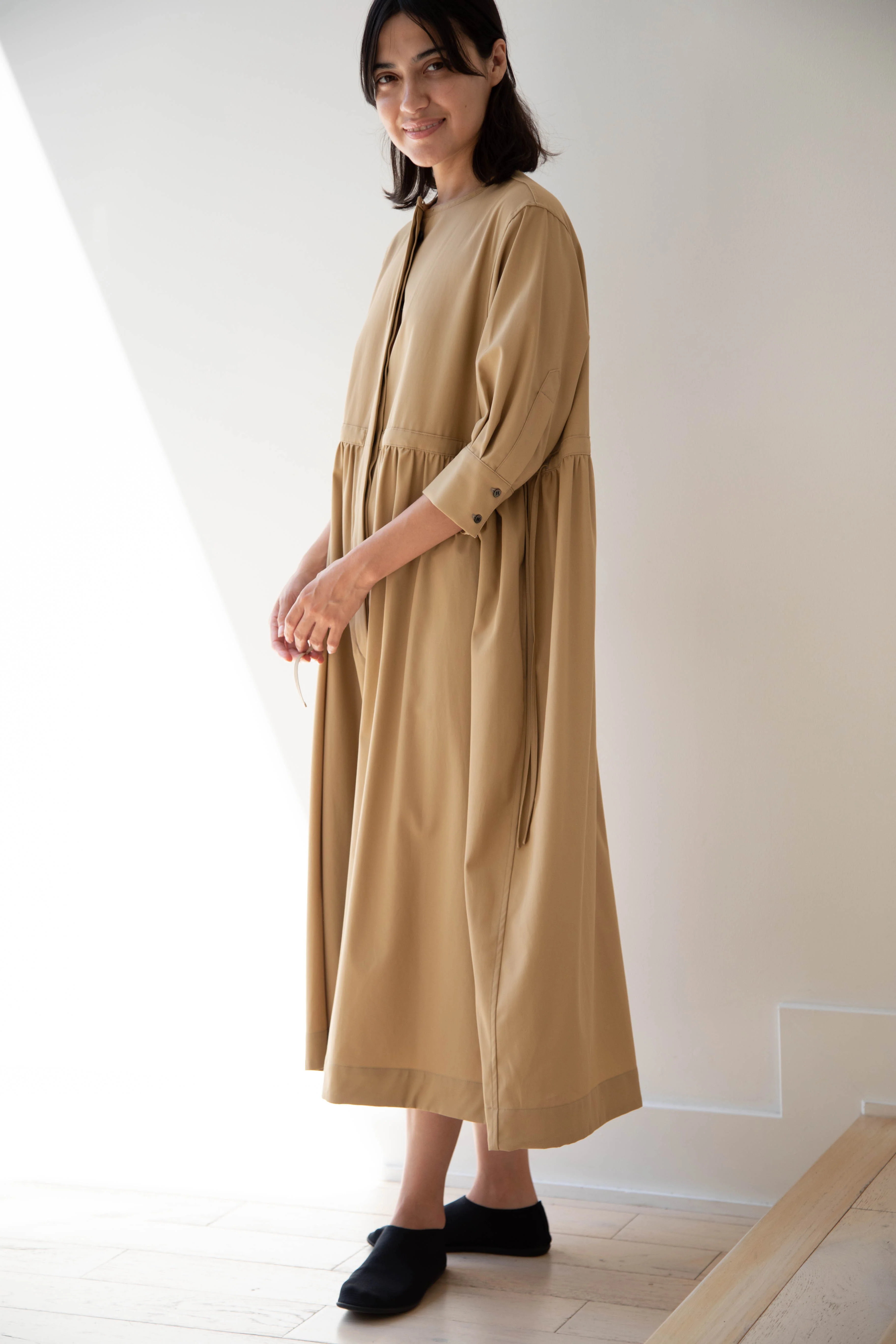 Tenne Handcrafted Modern | Waist String Jumpsuit In Camel - Image 5