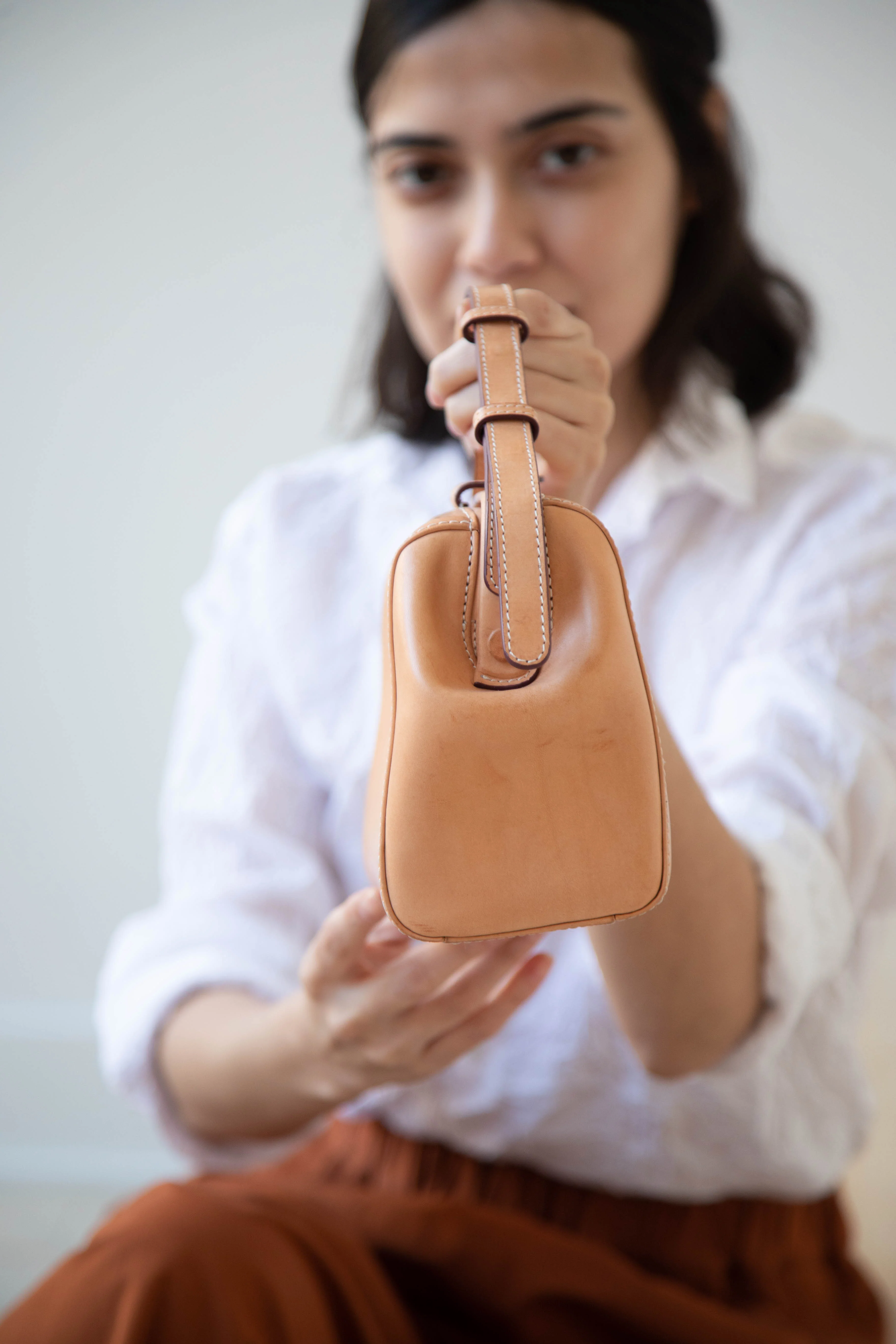 The Backward Vendor | Medicine Bag in Natural Leather - Image 13