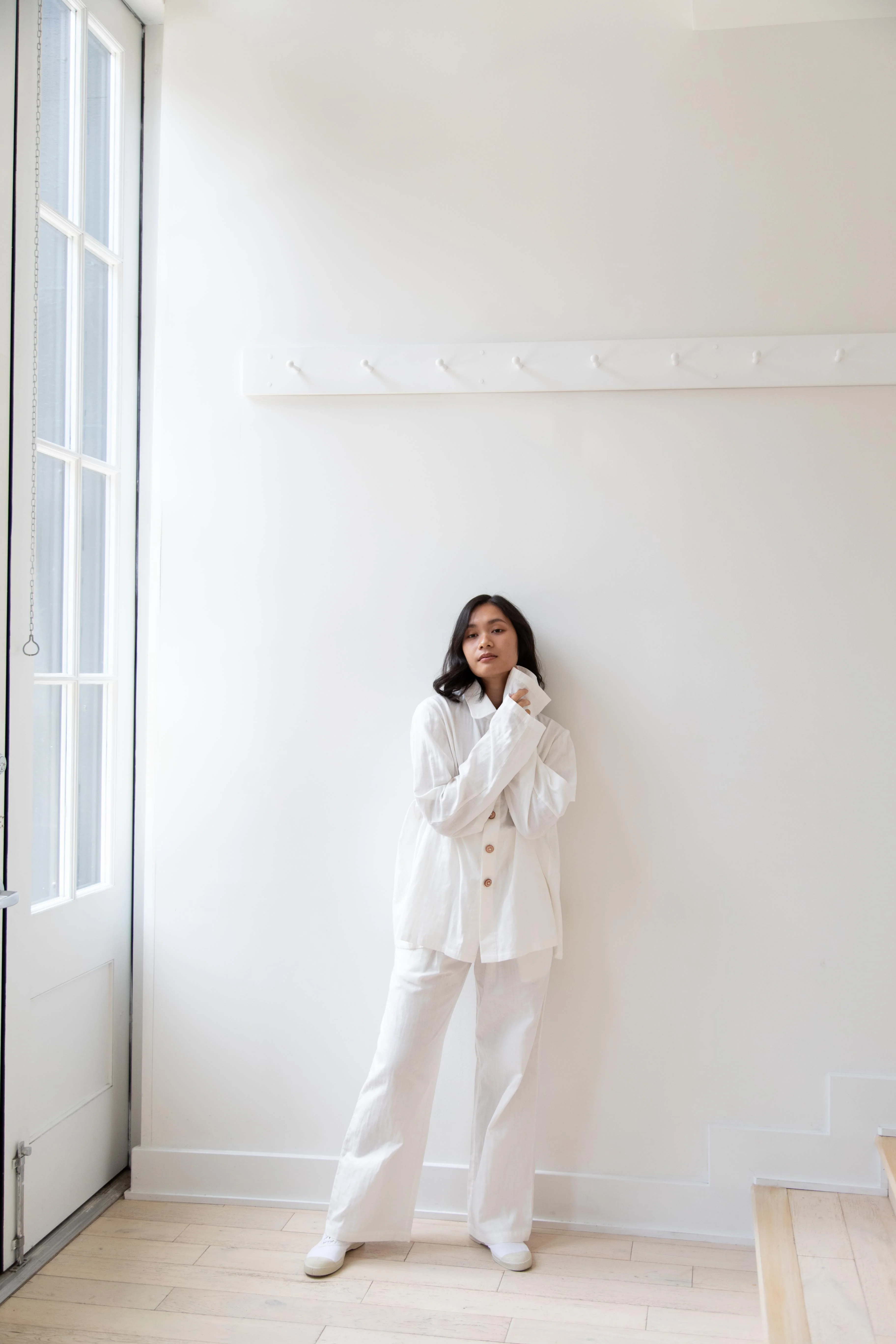 The Backward Vendor | Pajama Set in White - Image 28