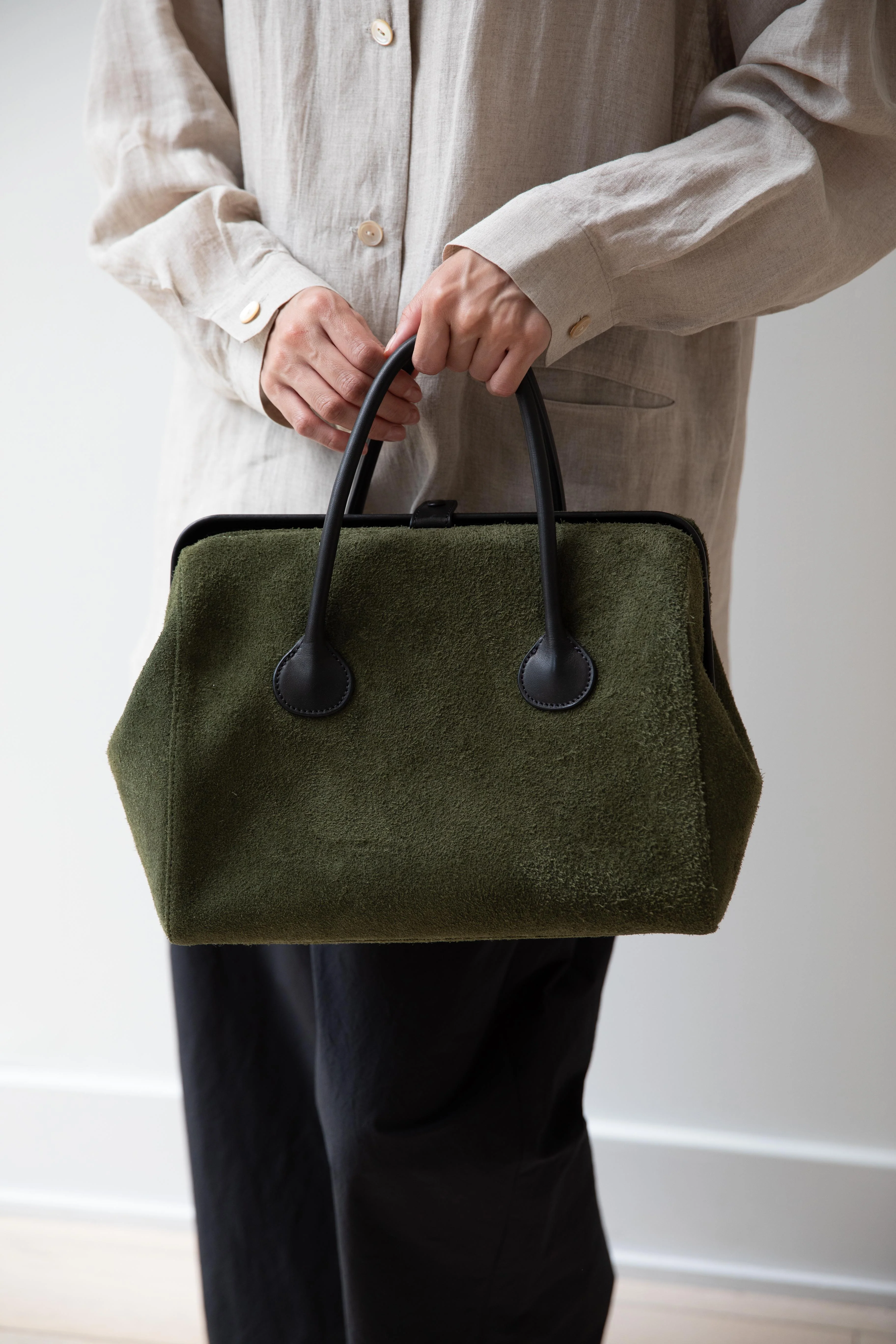 The Backward Vendor | Tanker Carrier in Olive Suede - Image 4