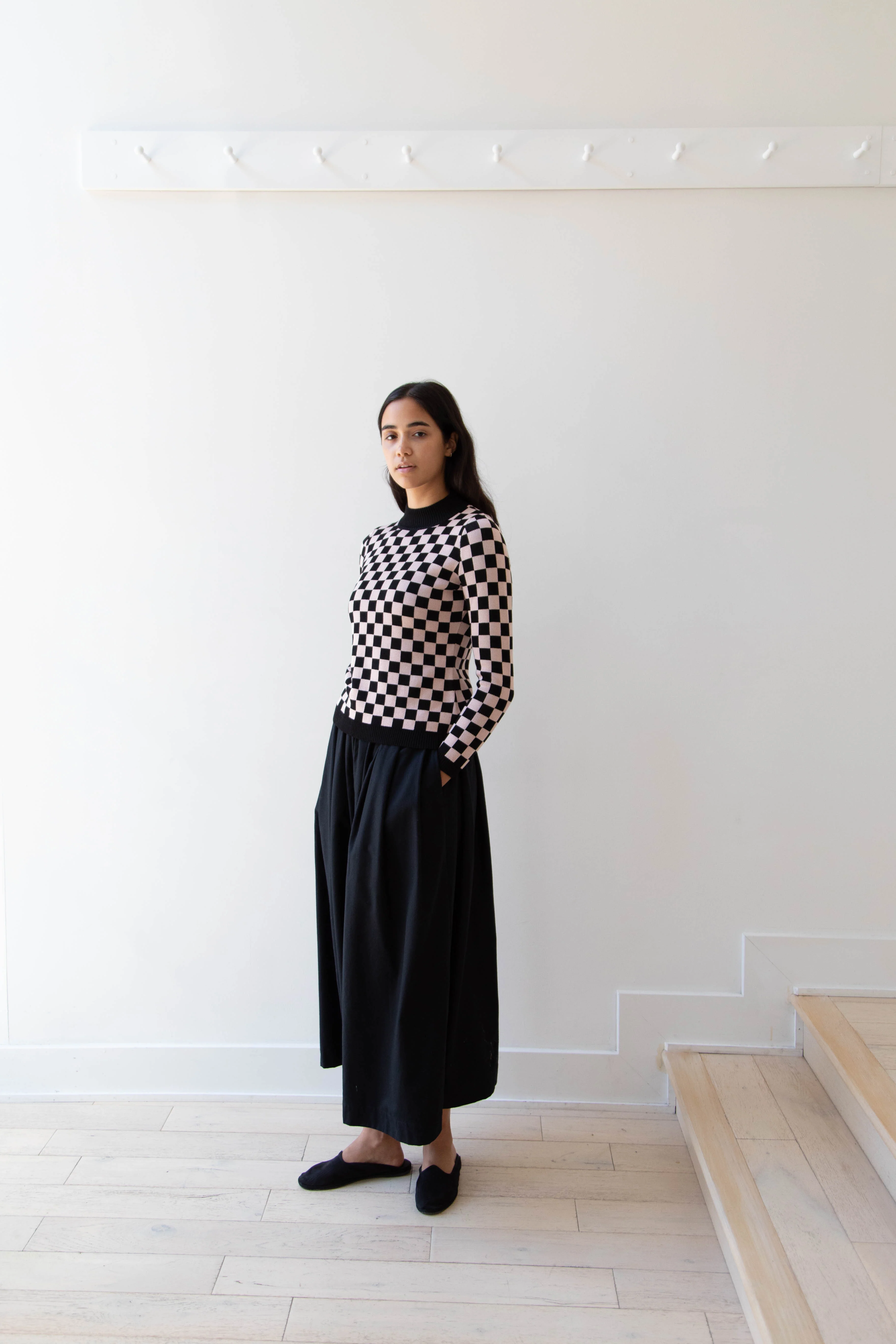 Une Heures ZouZou Silk Check Top - Image 10