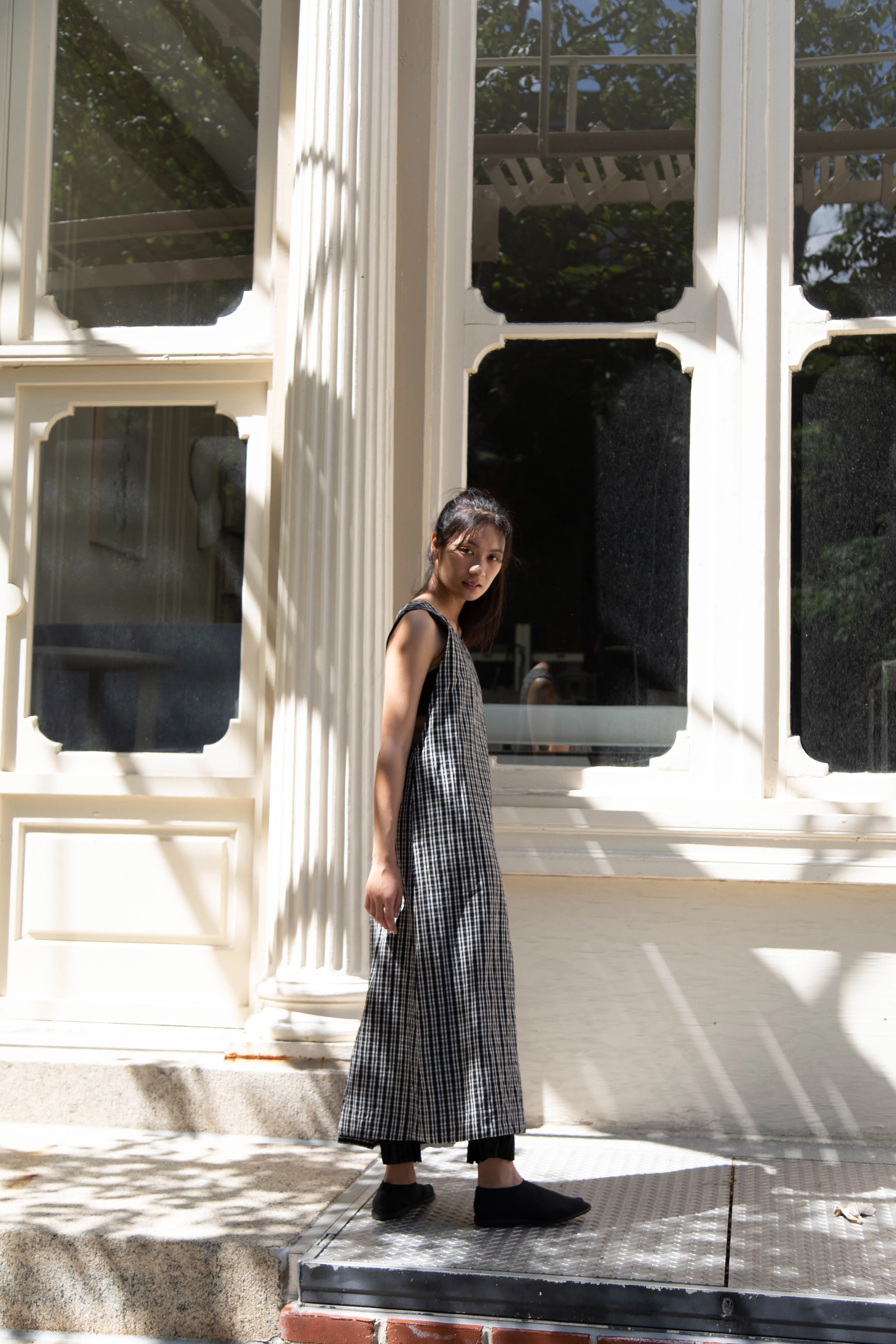 Unkruid | Apron Dress in Black Kelsch Cloth - Image 44