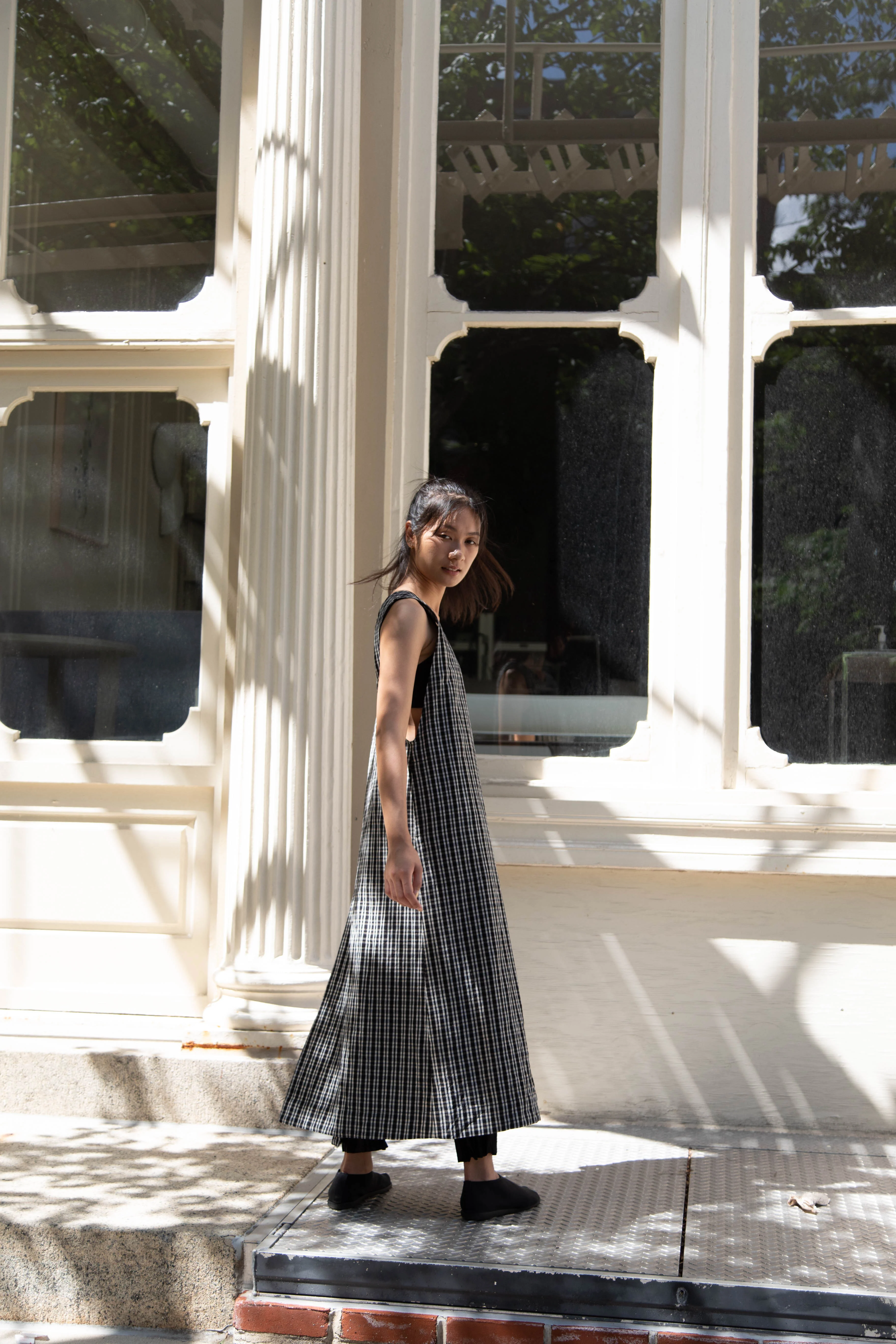 Unkruid | Apron Dress in Black Kelsch Cloth - Image 45