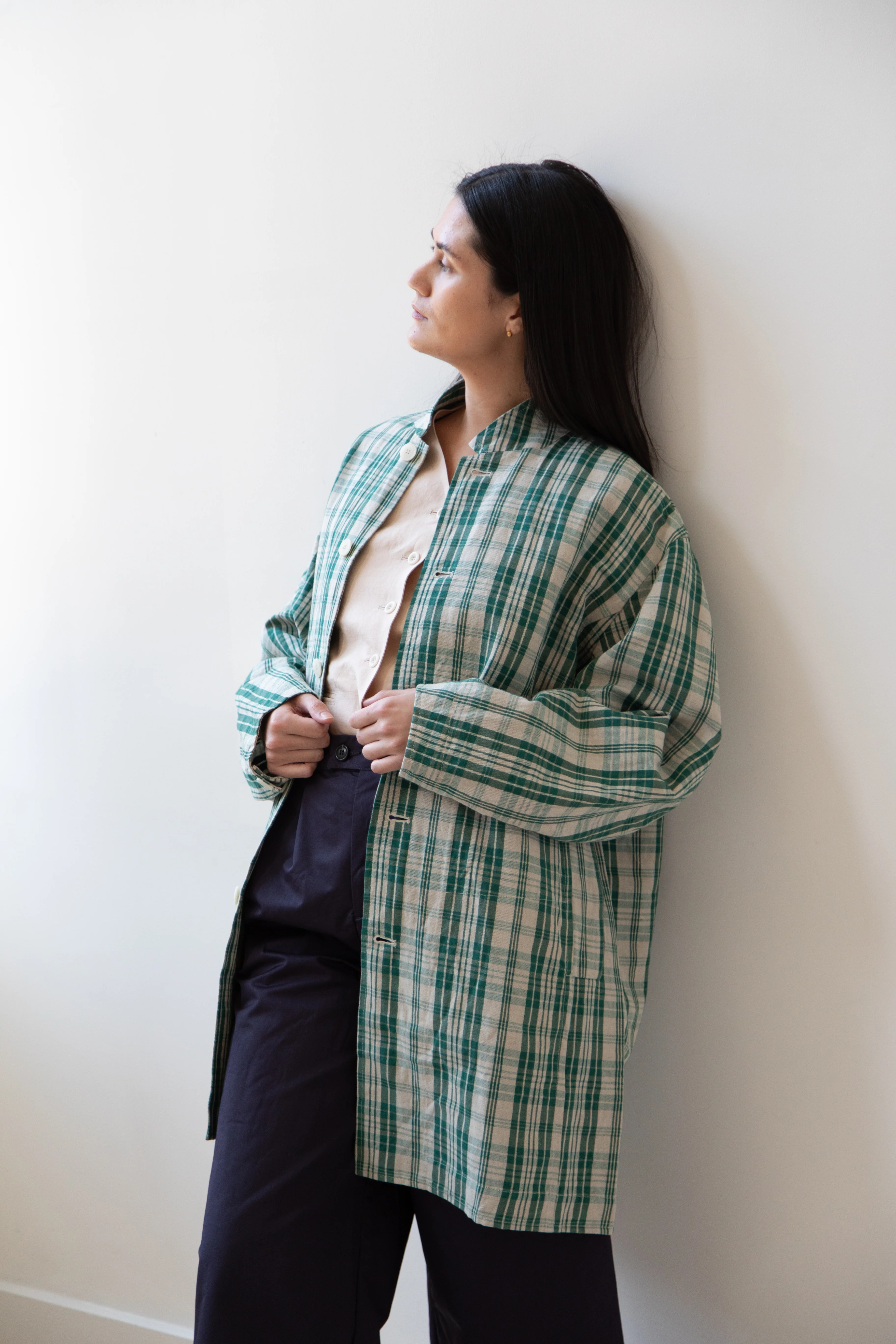 Unkruid | Lab Coat in Green Kelsch Cloth - Image 5