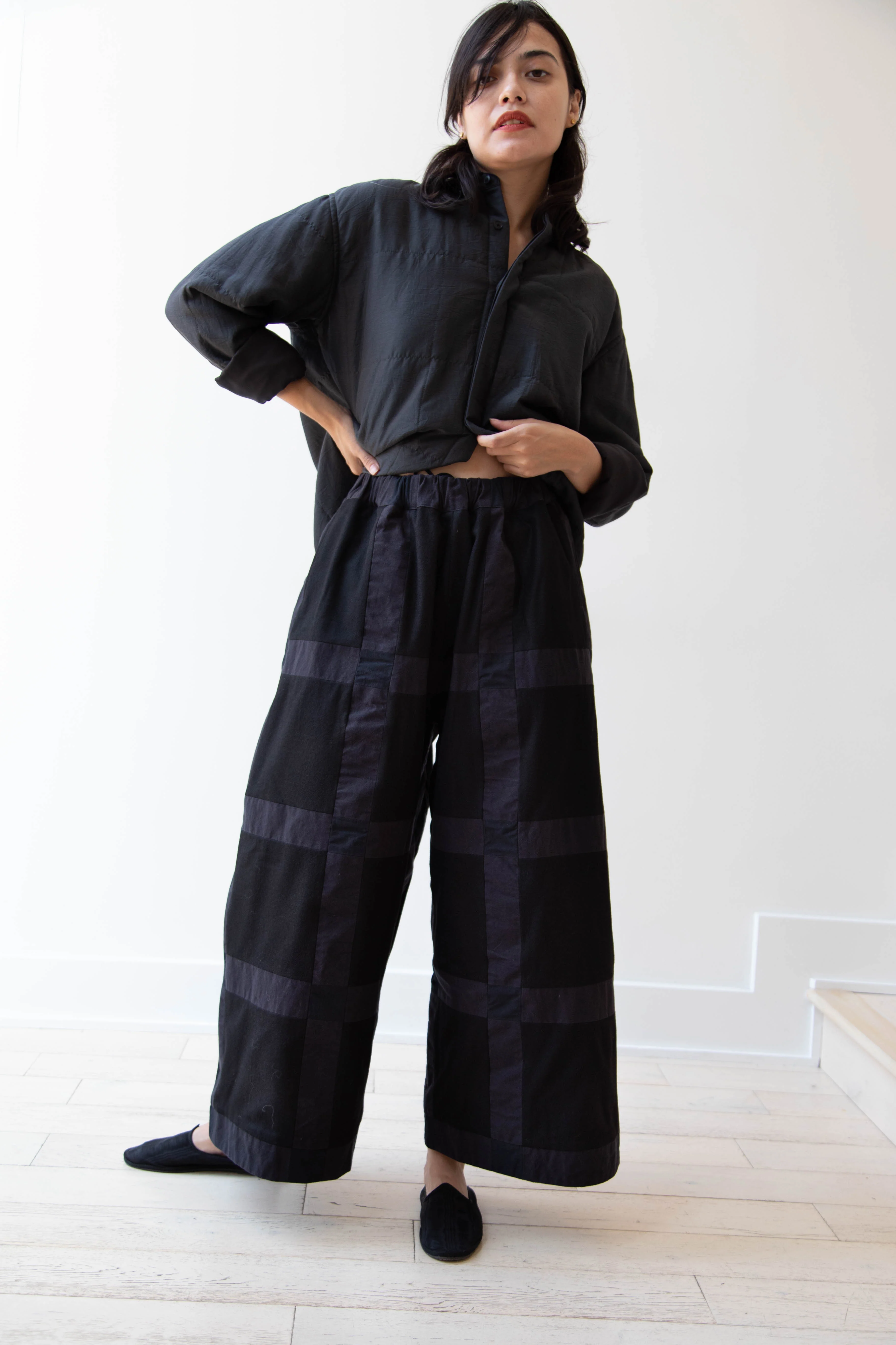 Unkruid | Patchwork Pants in Black - Image 4