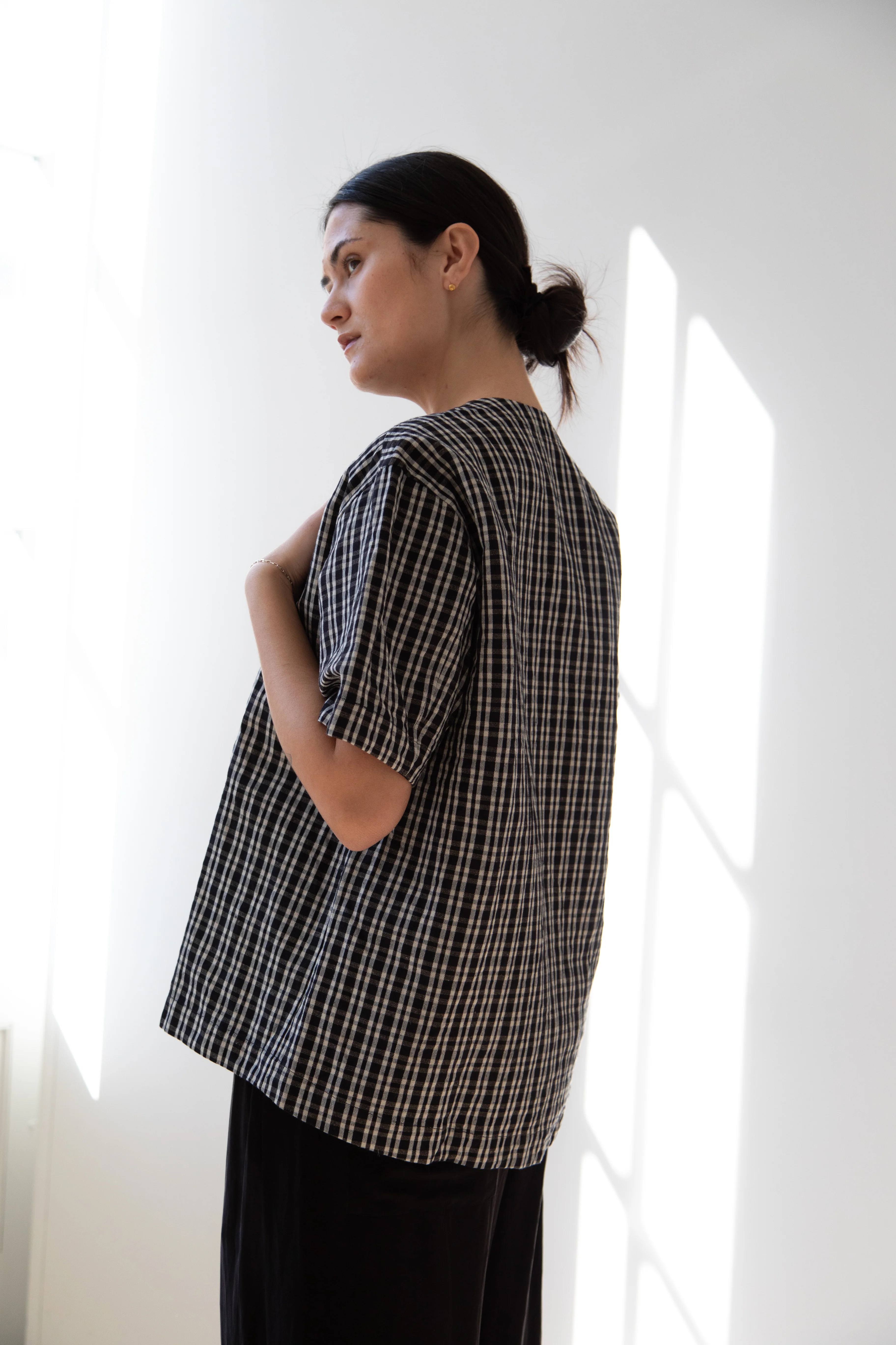 Unkruid | Woven Tee in Black Kelsch Cloth - Image 10