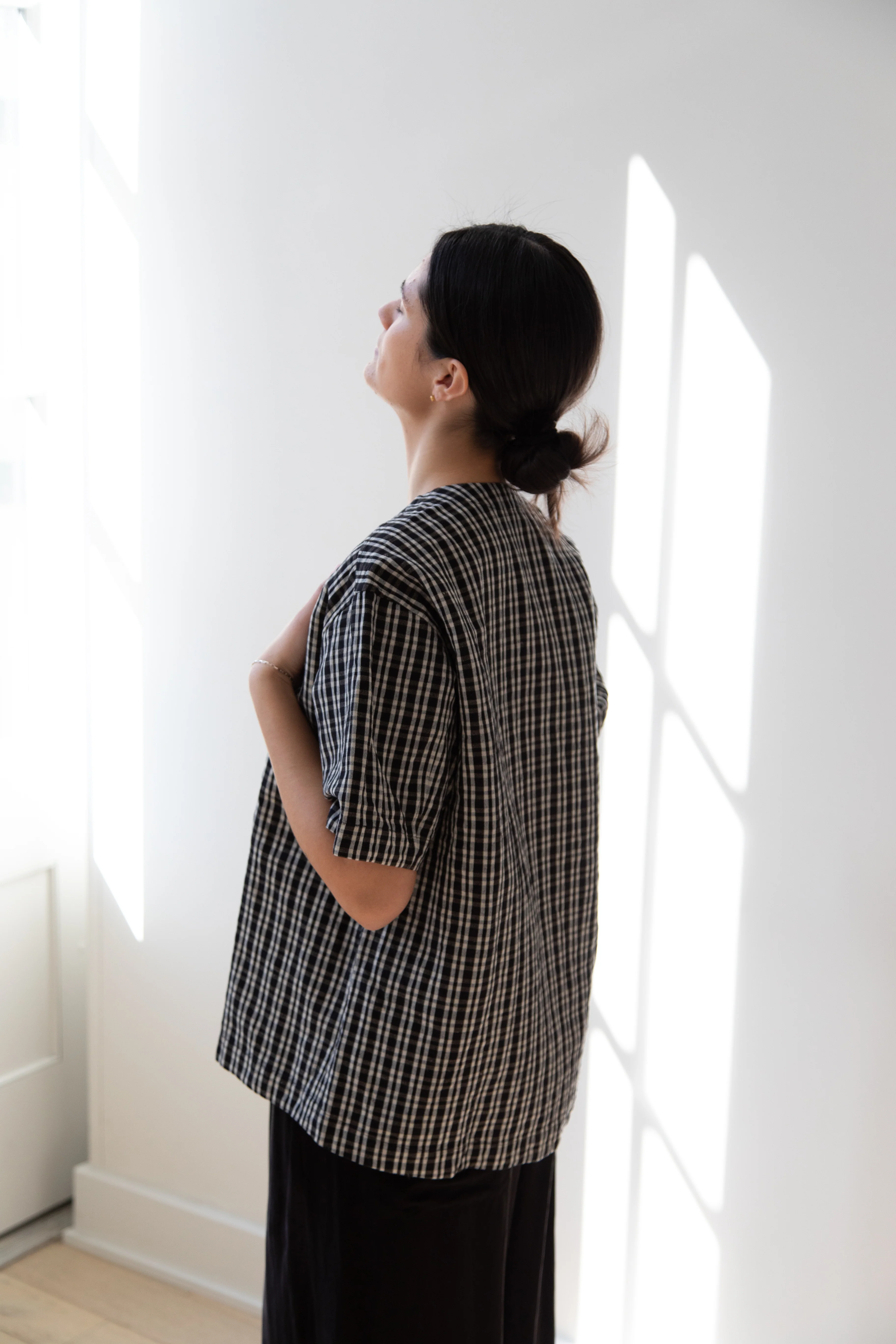 Unkruid | Woven Tee in Black Kelsch Cloth - Image 9