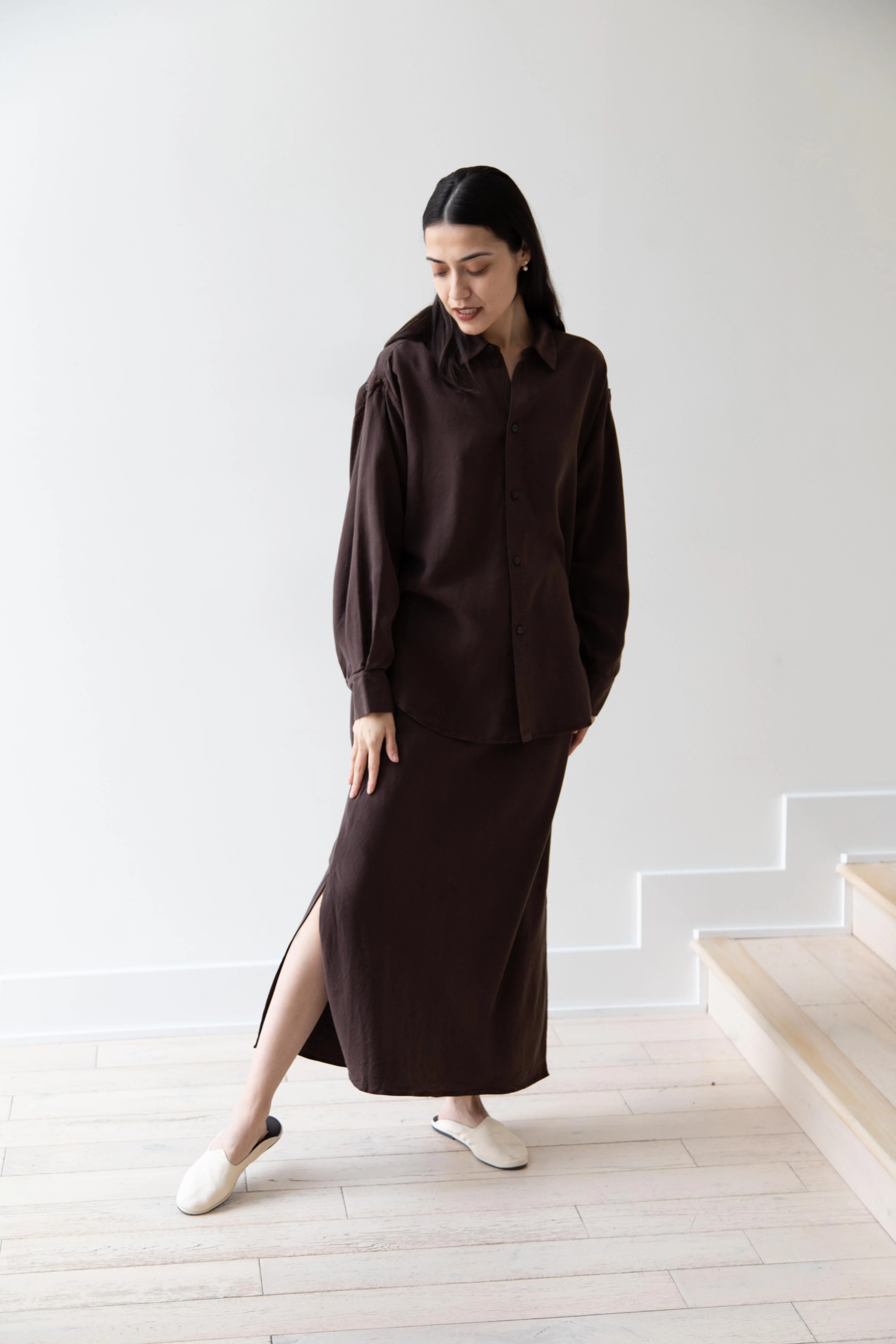 Wright & Doyle | Bias Skirt in Cacao - Image 13