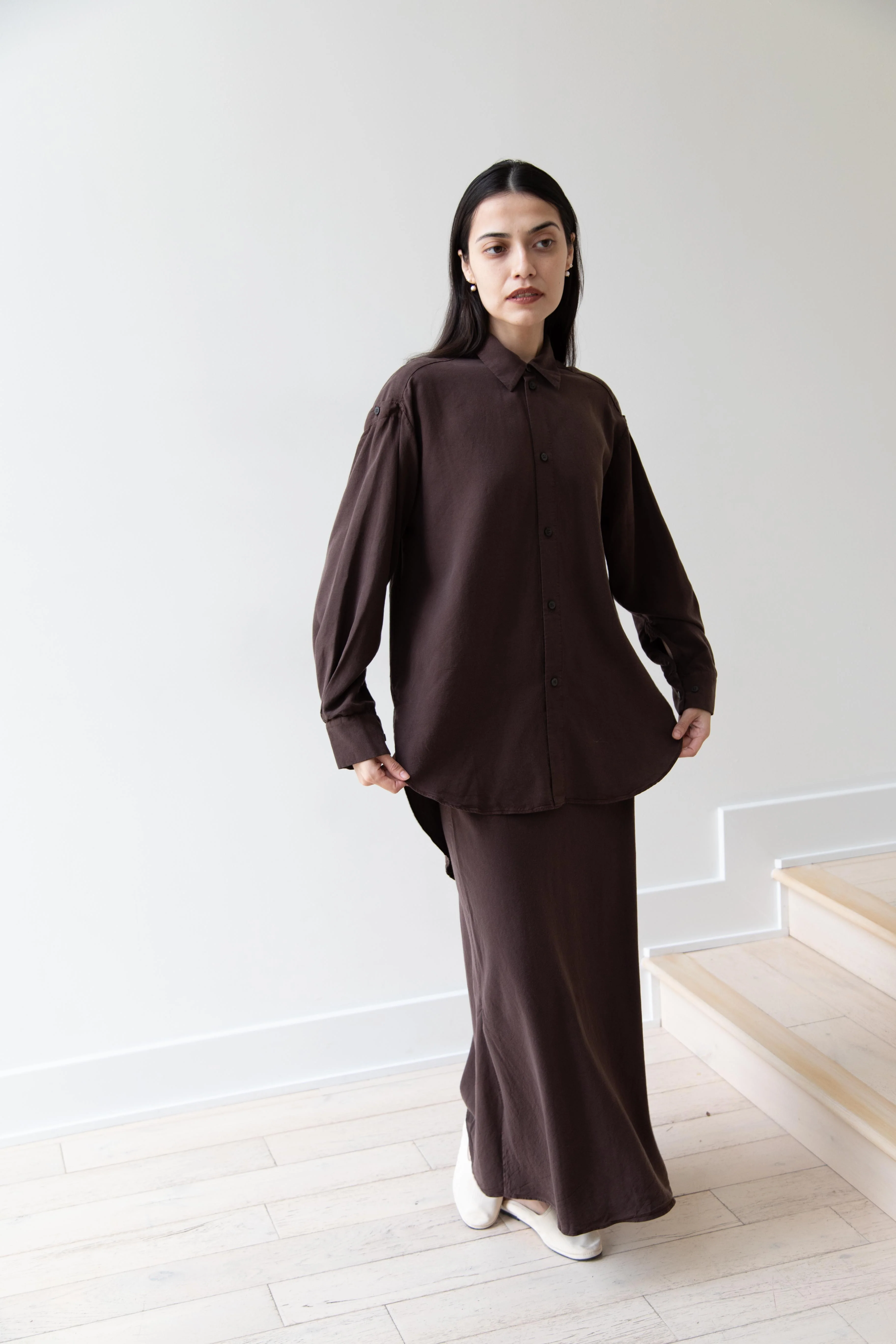Wright & Doyle | Bias Skirt in Cacao - Image 27