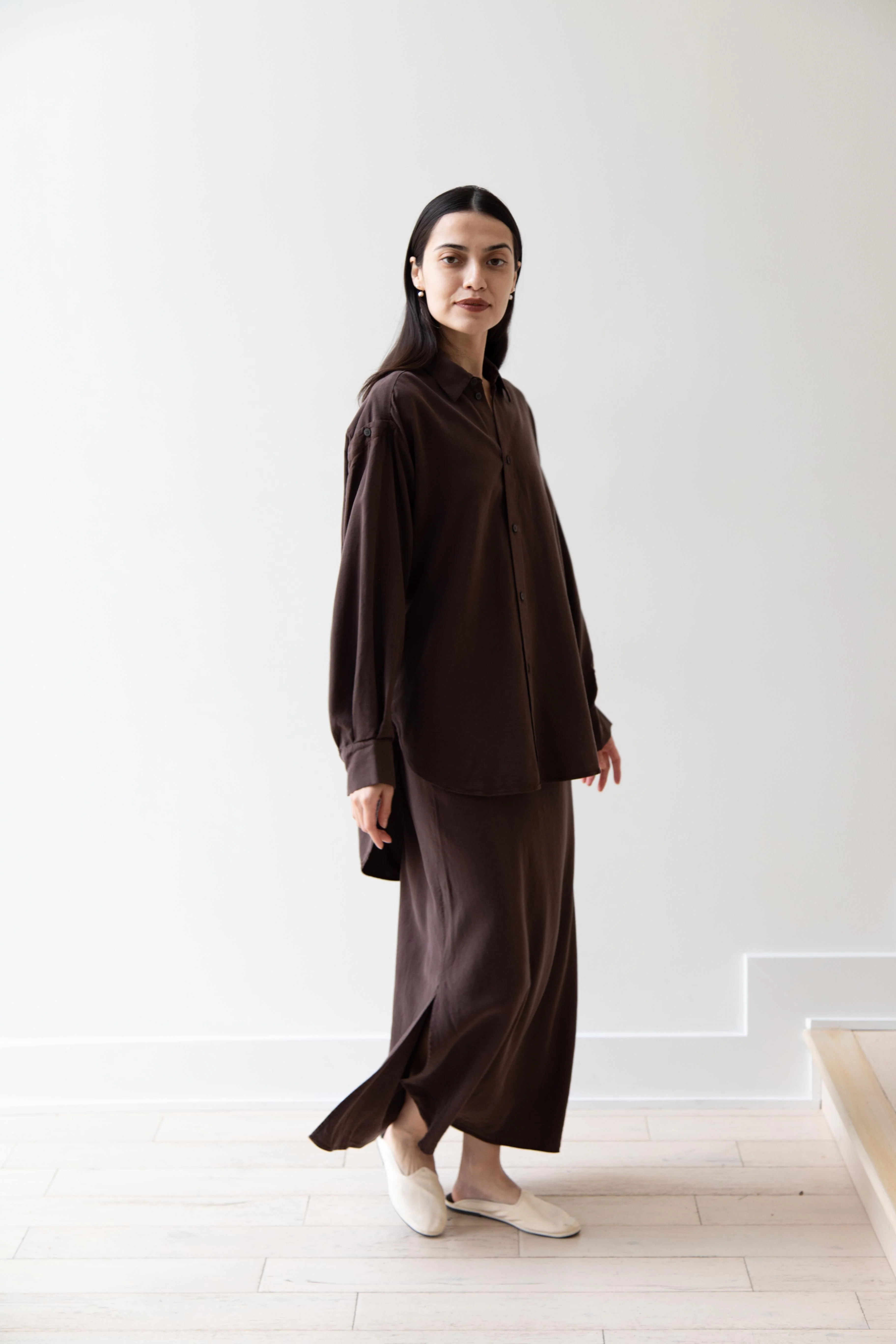 Wright & Doyle | Bias Skirt in Cacao - Image 8