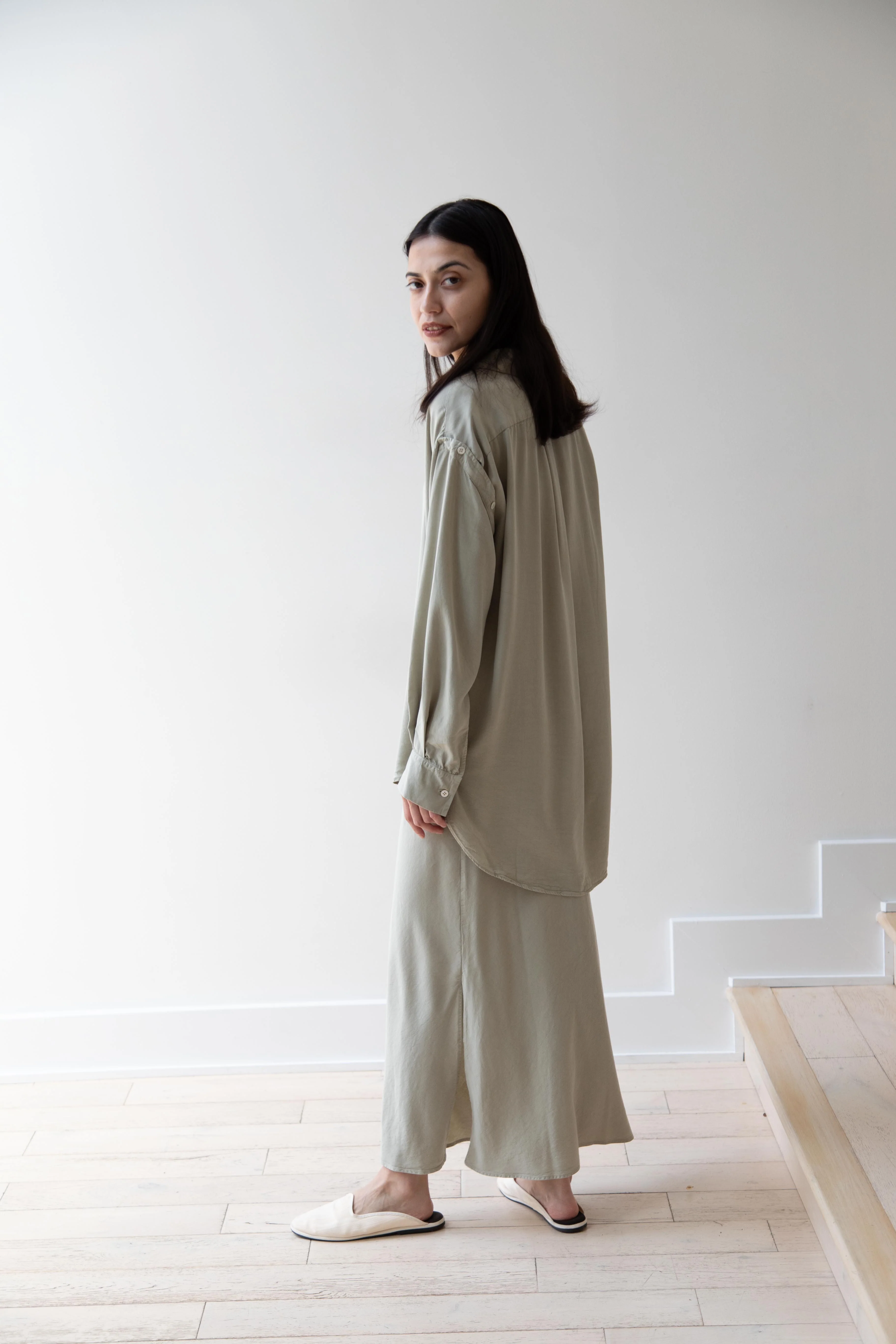 Wright & Doyle | Bias Skirt in Linden Green - Image 17