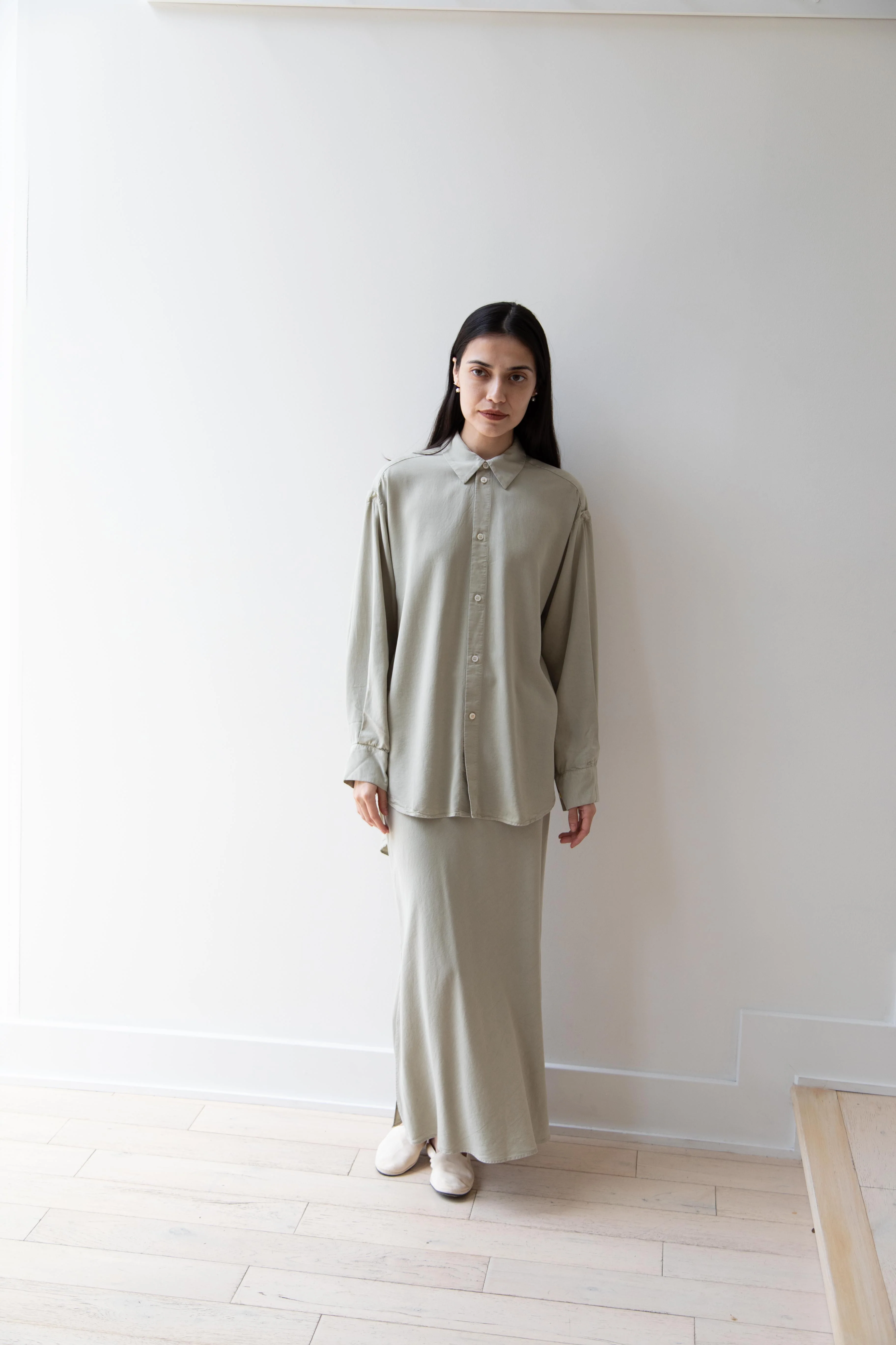 Wright & Doyle | Bias Skirt in Linden Green - Image 18