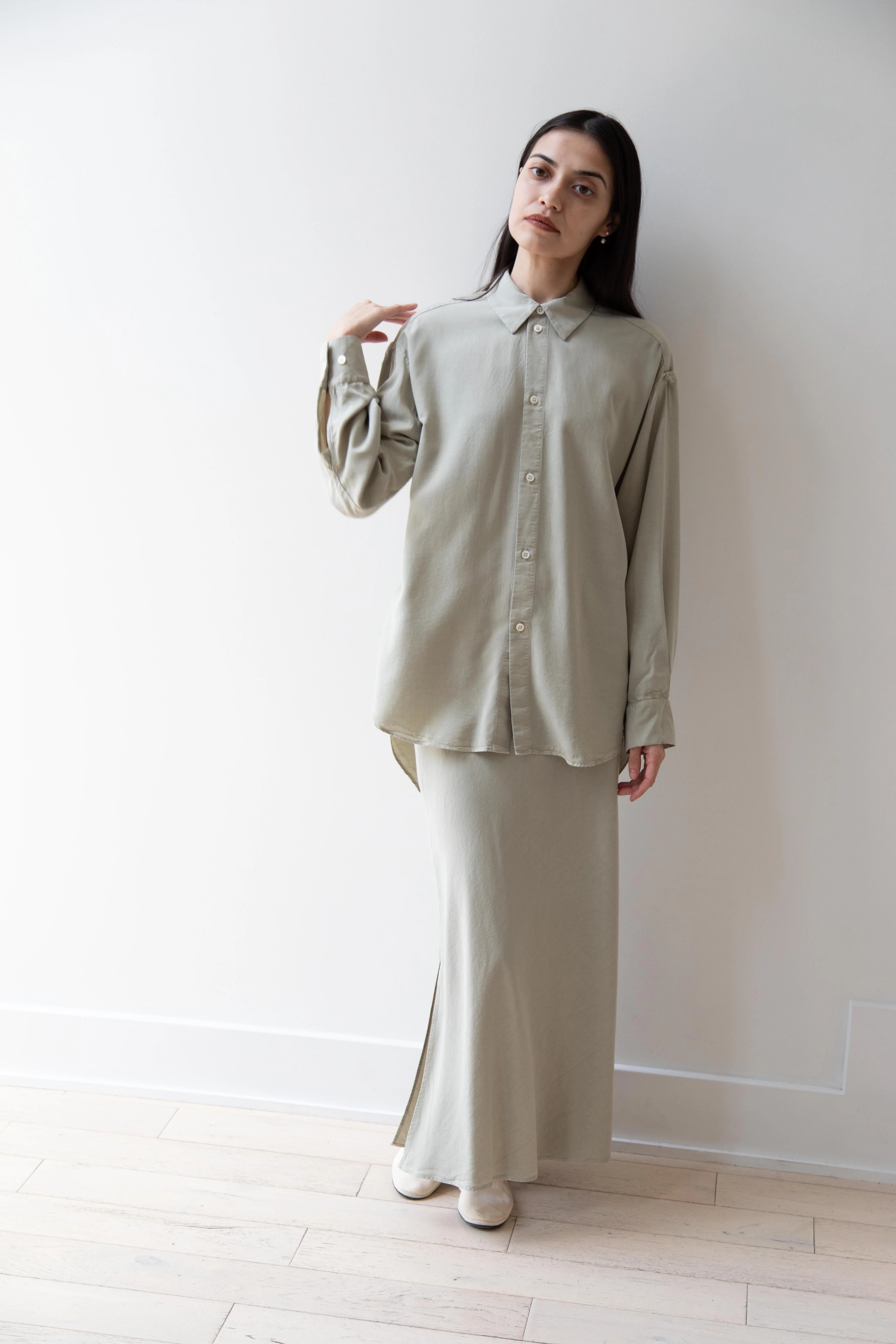 Wright & Doyle | Bias Skirt in Linden Green - Image 19