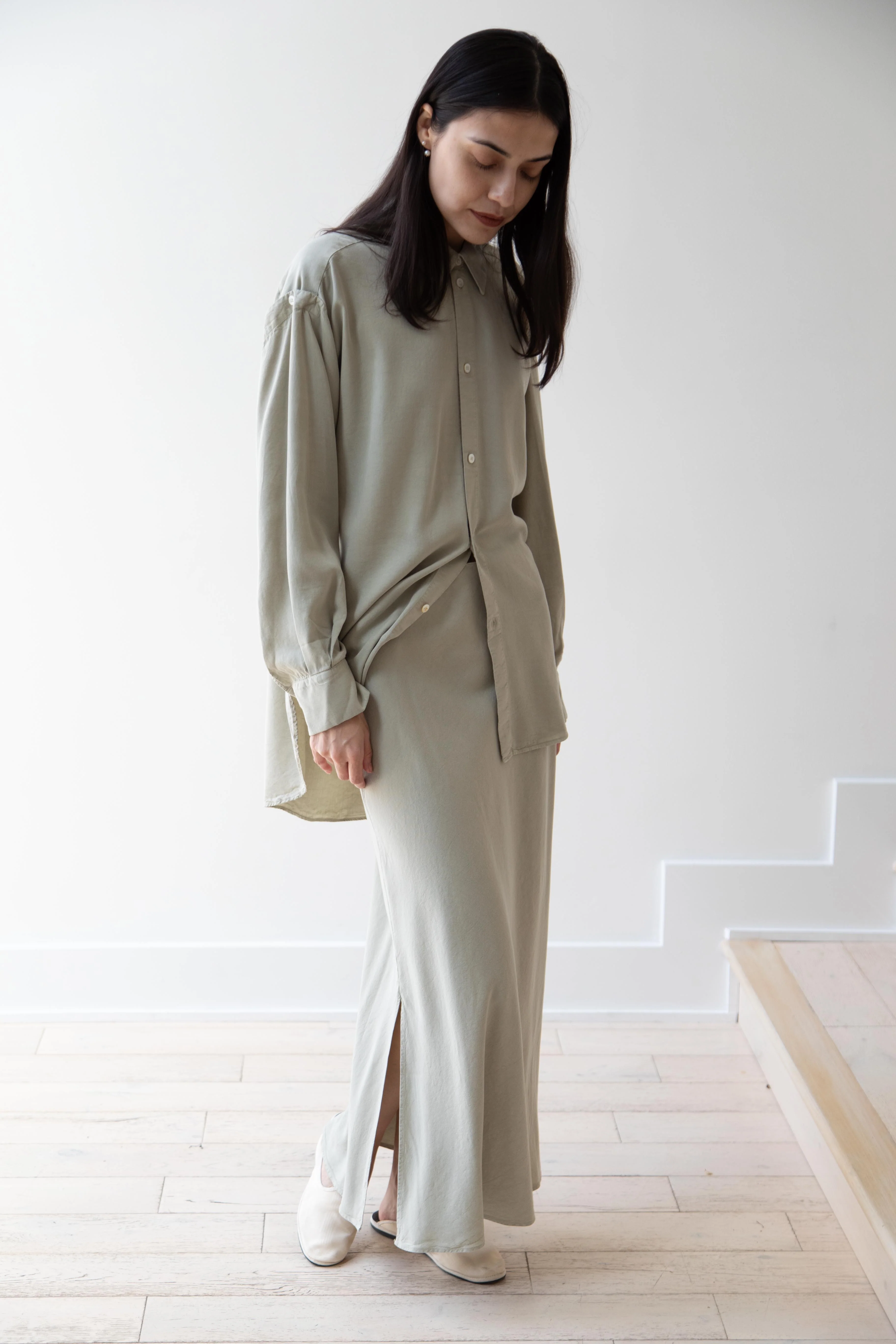 Wright & Doyle | Bias Skirt in Linden Green - Image 20