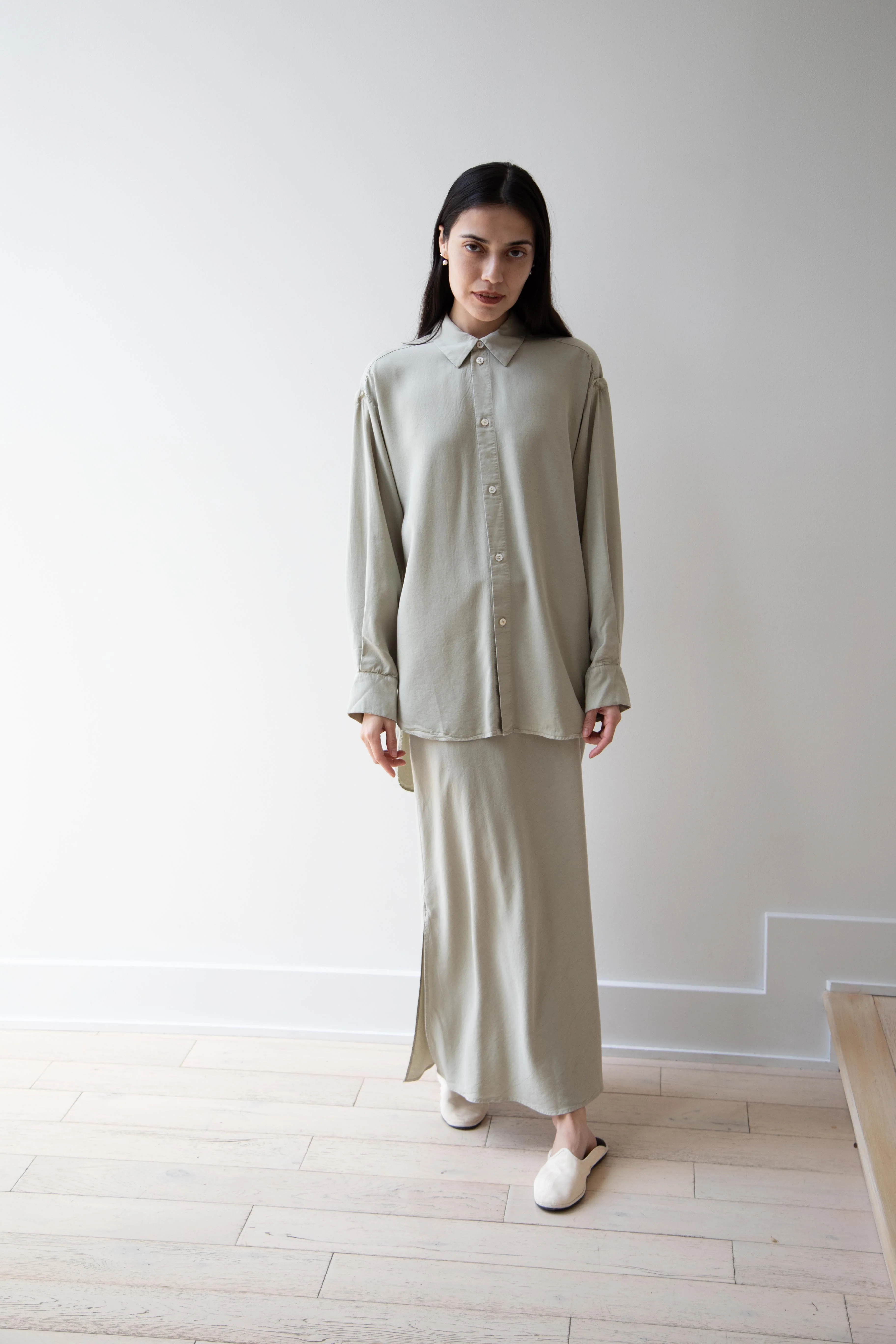 Wright & Doyle | Bias Skirt in Linden Green - Image 22
