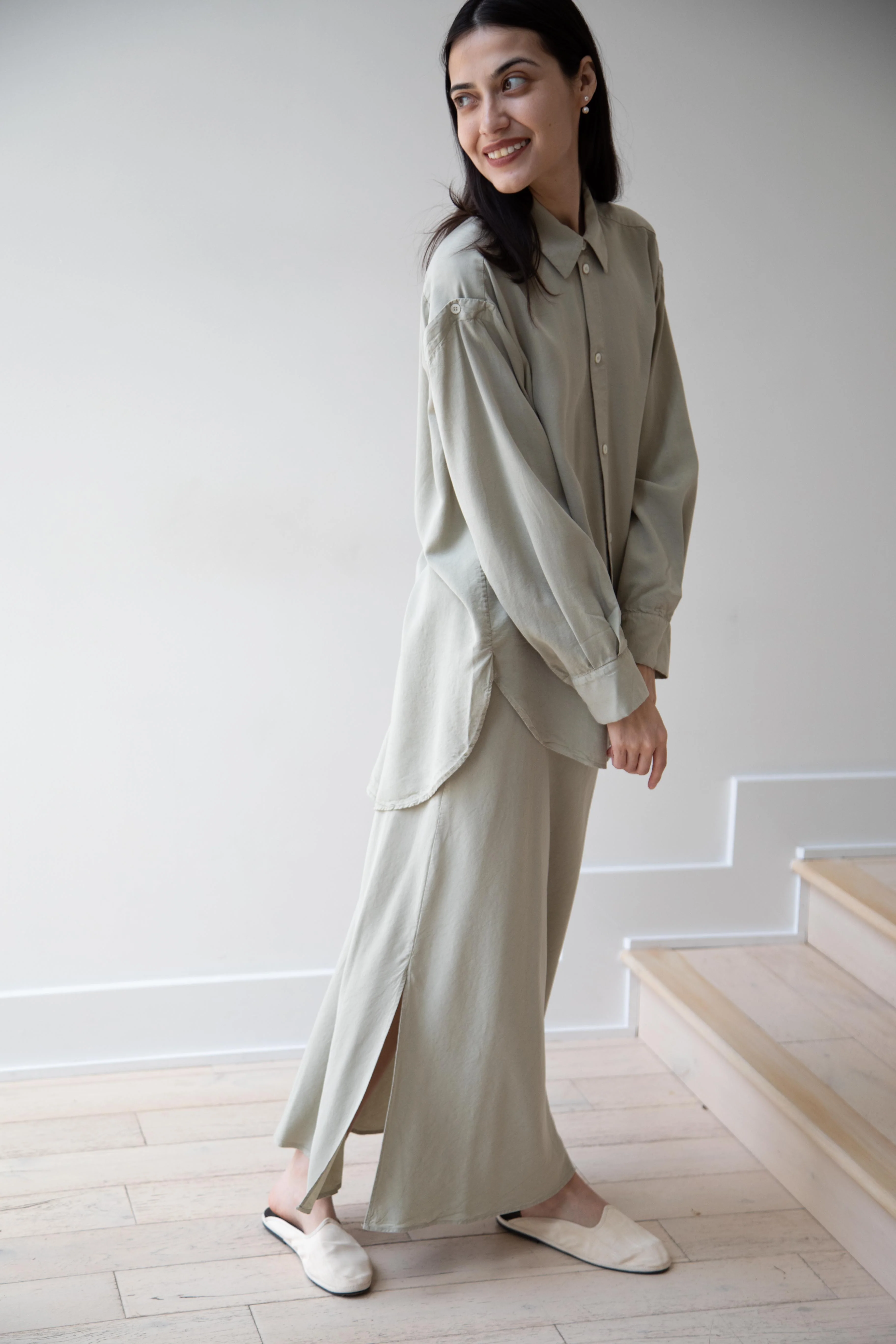 Wright & Doyle | Bias Skirt in Linden Green - Image 29